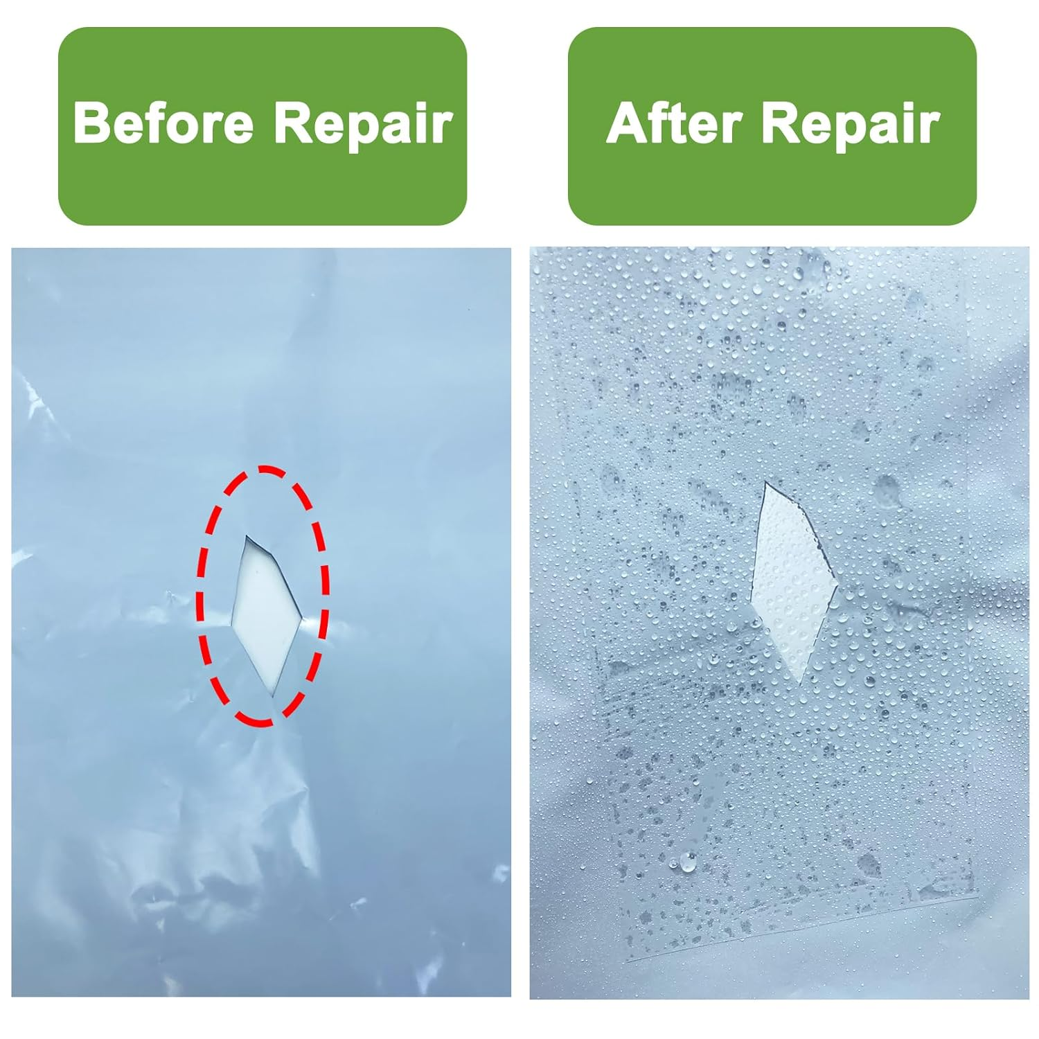 KAIHENG Greenhouse Repair Tape, 3.15INX 65.62FT Waterproof Clear Greenhouse Plastic Film Repair Tape, Heavy Duty UV Resistant Repair Tape for Greenhouse Plastic Sheeting Coverings image number 1