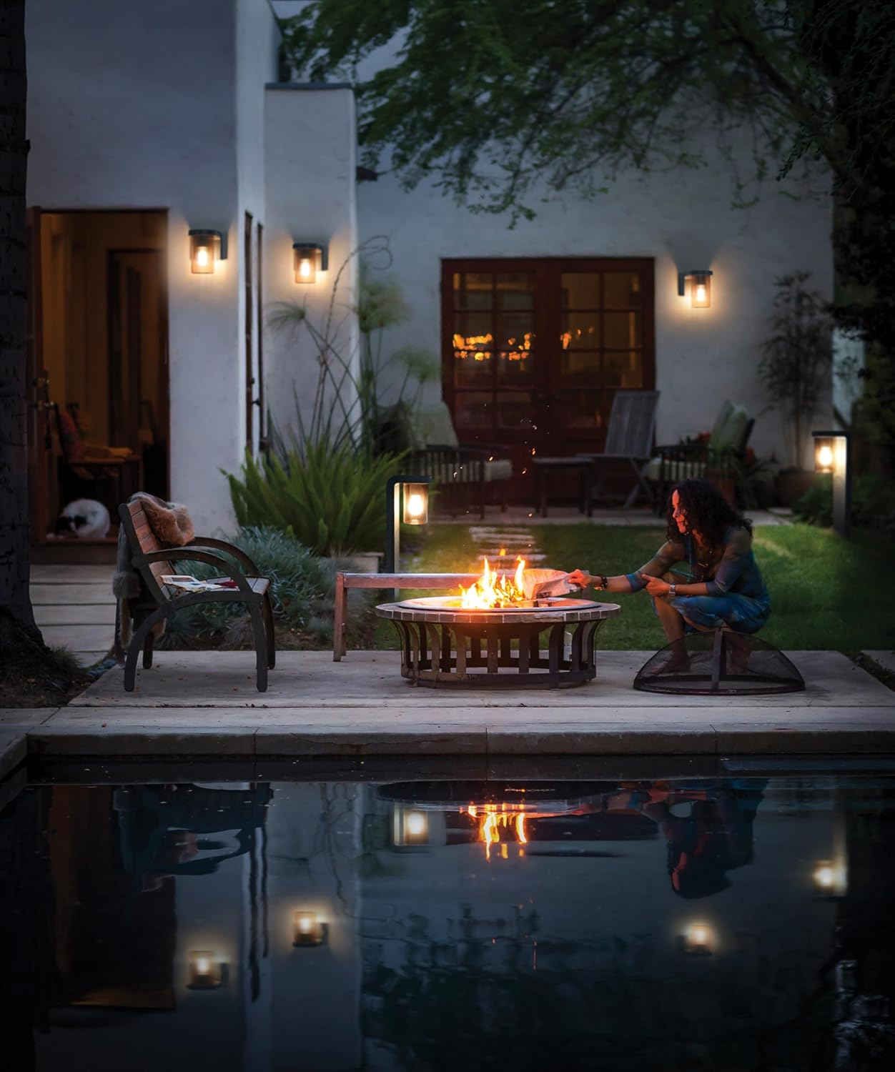 OSRAM E27 Amber Vintage Wall Light with Dark Grey Aluminium Housing IP44 Protection Shockproof IK03 for Patio Balcony image number 1