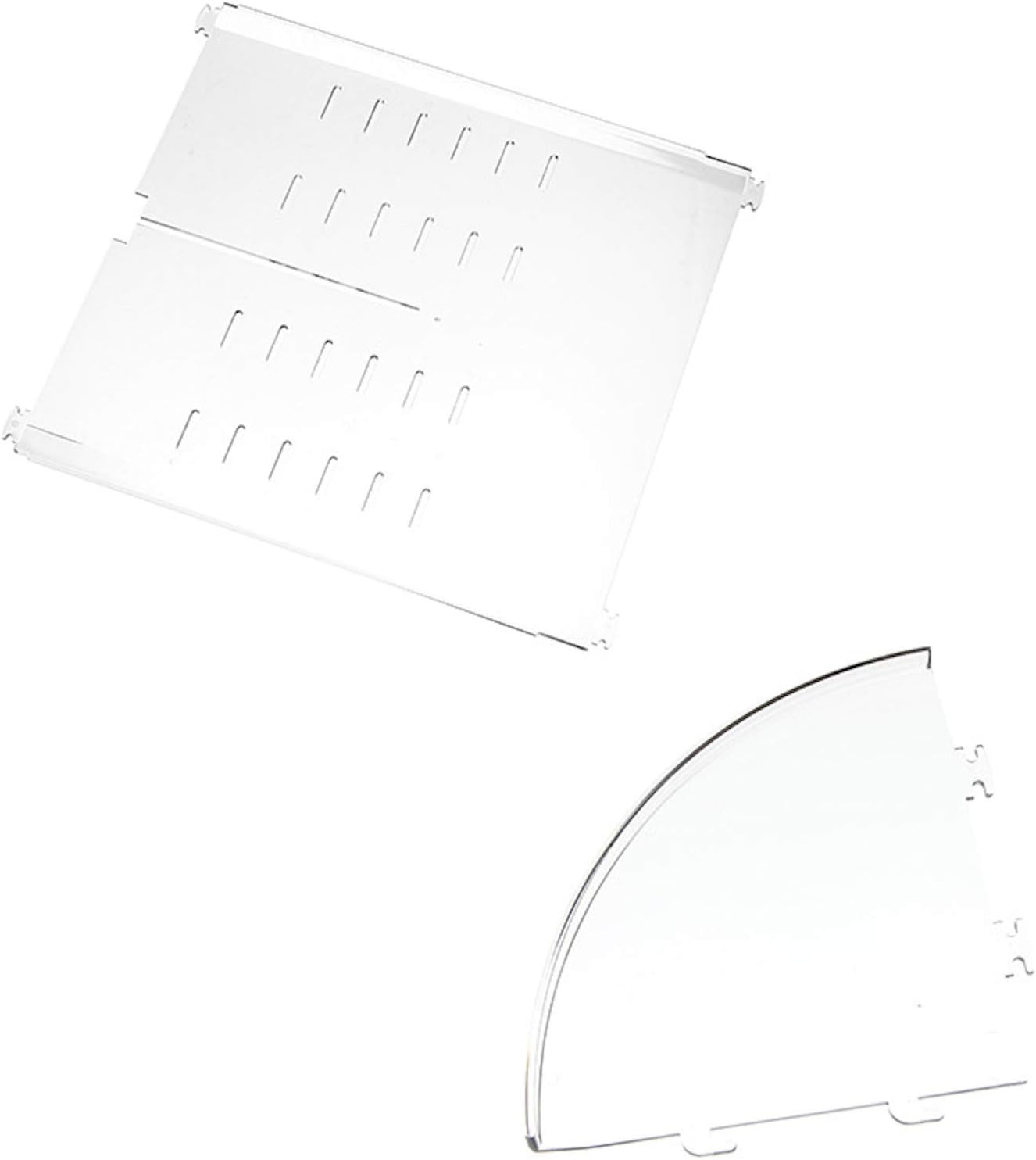 Elonglin Makeup Organiser, Rotating 360 Degree Crystal Adjustable Jewelry Cosmetic Perfumes Display Stand Box, Fits Lipsticks,Makeup Brushes, Perfume and More- Crystal Clear image number 1