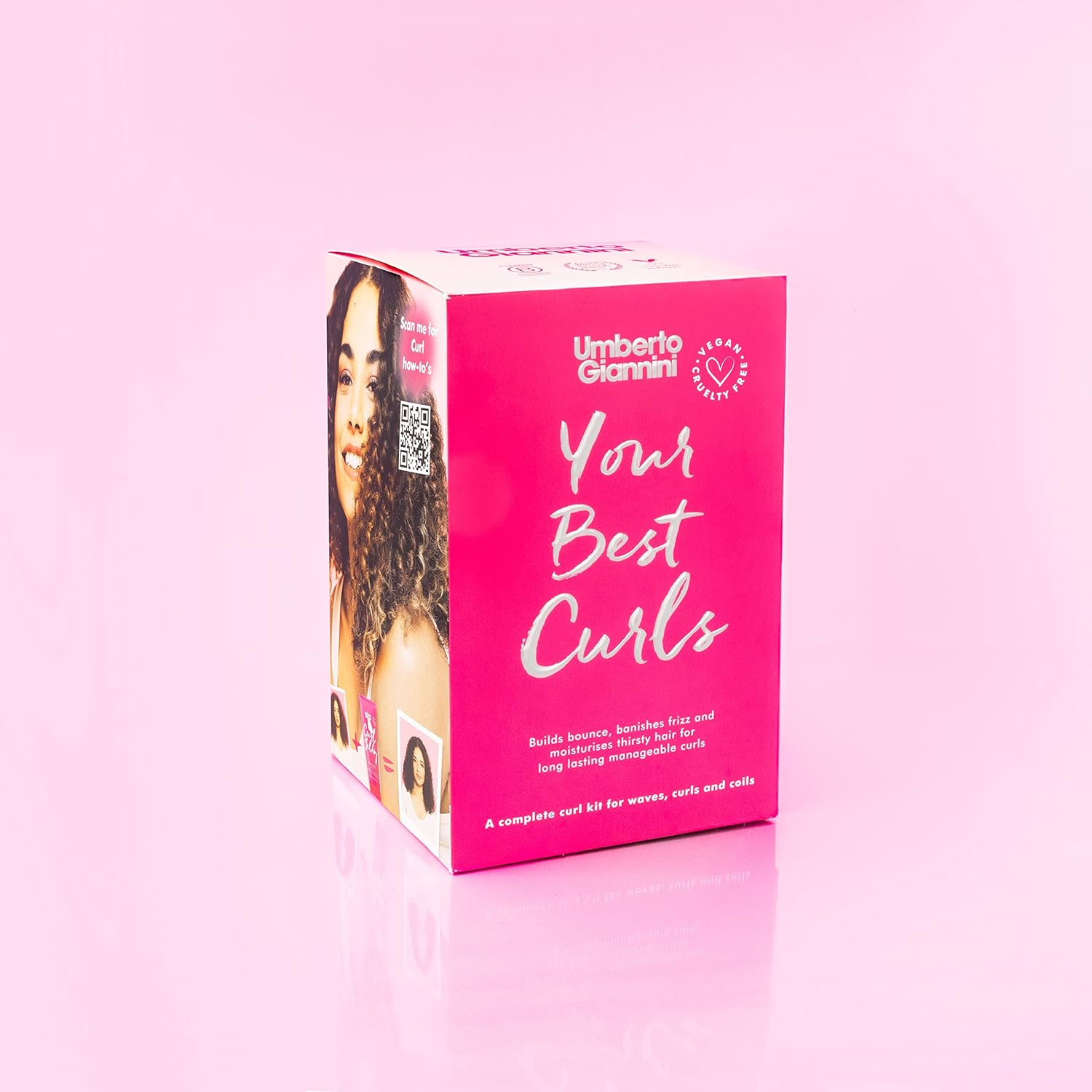 Umberto Giannini Your Best Curls Wash and Styling Curl Jelly Gift Set - Vegan & Cruelty Free Kit for Waves, Curls and Coils (Gift Box, Set of 6 Products)