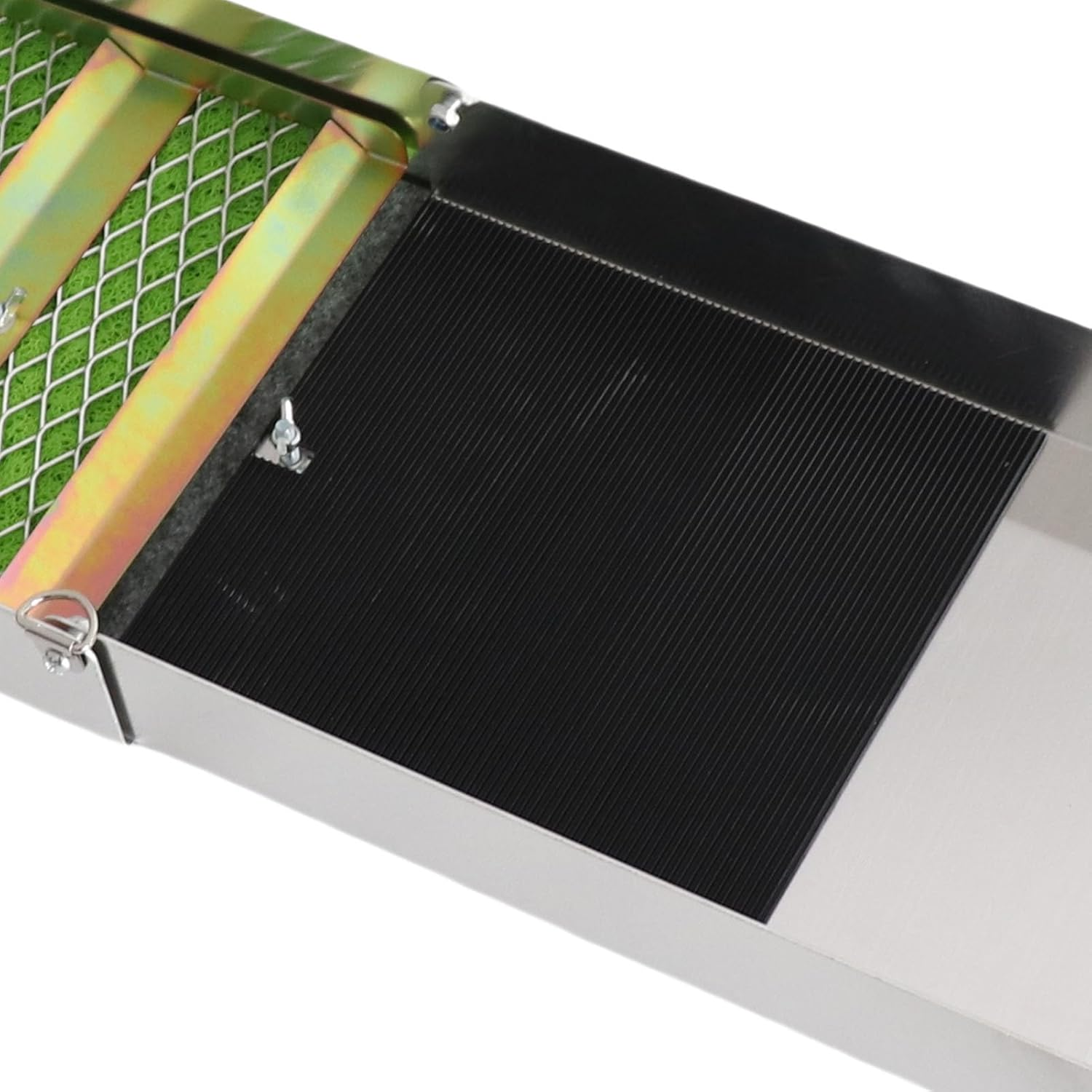 Bewinner 50 Inch Gold Panning Sluice Box Kit with Accessories, Lightweight Aluminum Alloy Prospecting Tool for River Creek Mining, Portable Foldable Backpack Design image number 2