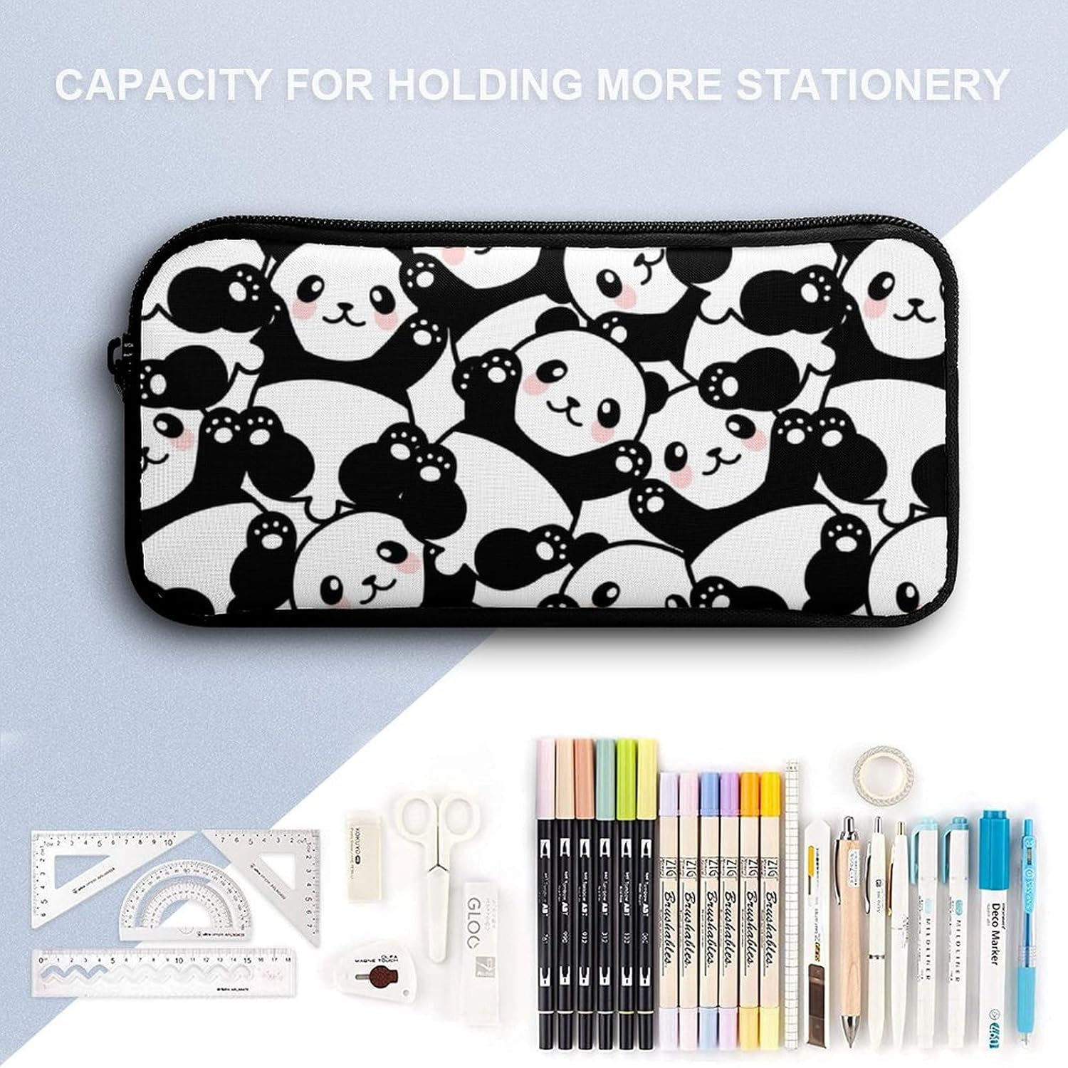 Homieblanket Panda Backpack for Kids Girls Boys School, 16 Inches Panda Bookbag, Panda Backpack for School