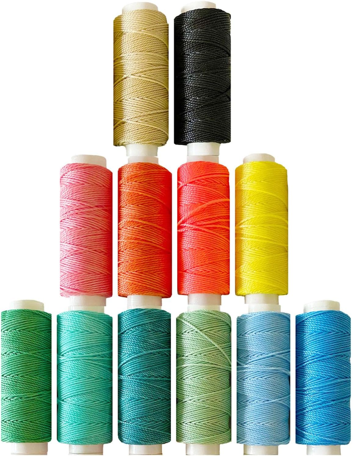 12 Pcs Sewing Threads -Round Craft Cords (12 Colors) image number 1