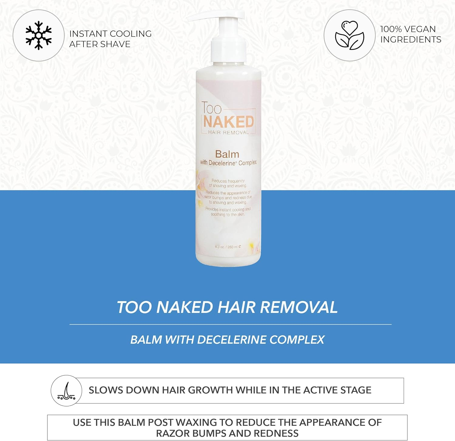 Too Naked Balm with Decelerine Complex 8.45 Oz.