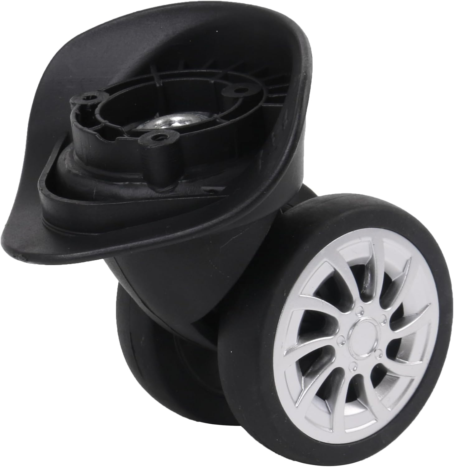 BQLZR Replacement Luggage Wheel Plastic Roller 3.66 Inch W299 Left Right Pack of 2