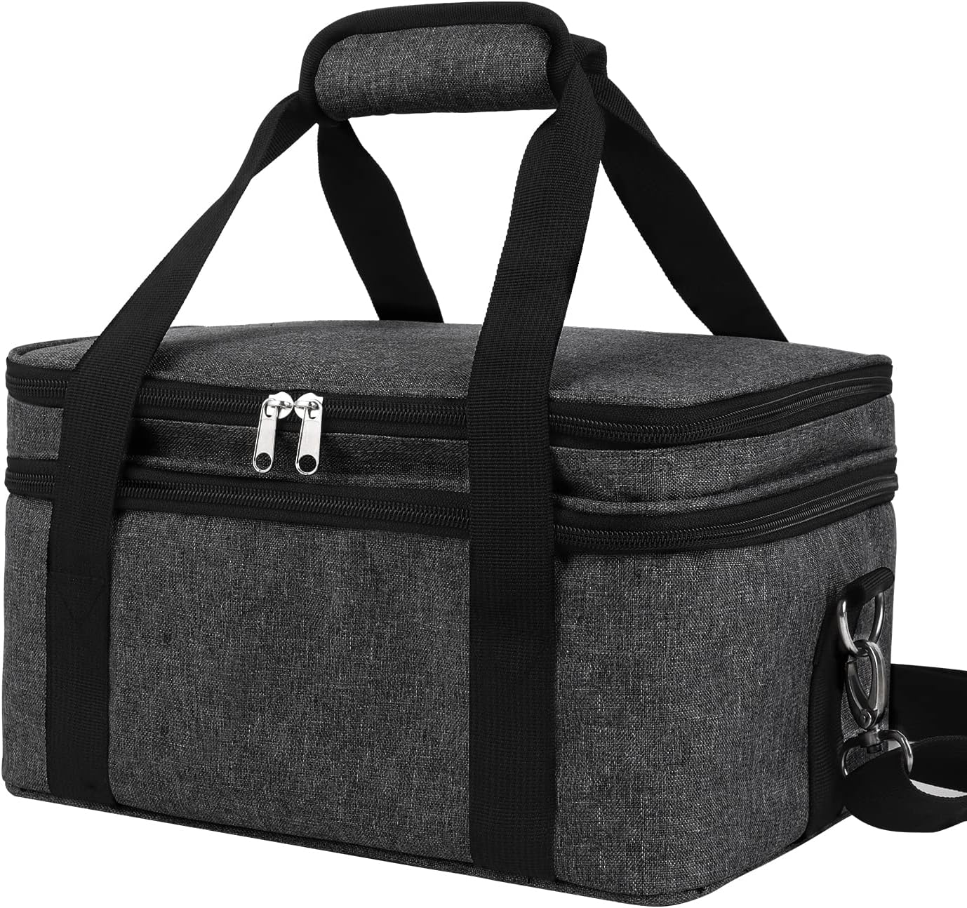 ALTLLEN Acrylic Paint Storage Case, Black, Unisex, Plastic and Leather, Ideal for Artists On-The-Go image number 3