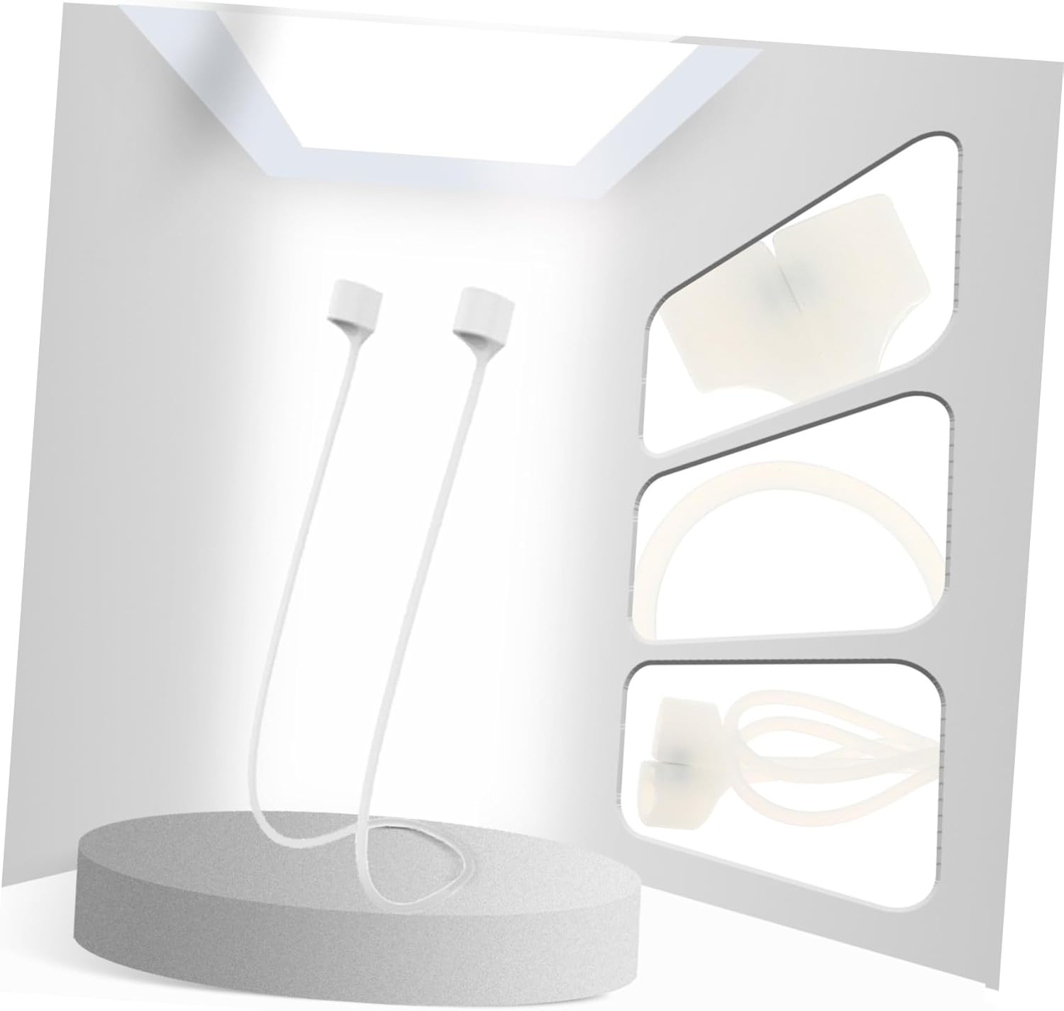 OSOLADY 4Pcs Silicone Earphone Lanyard Earphone Lost Strap Lost Magnet Lanyard Wireless Headset