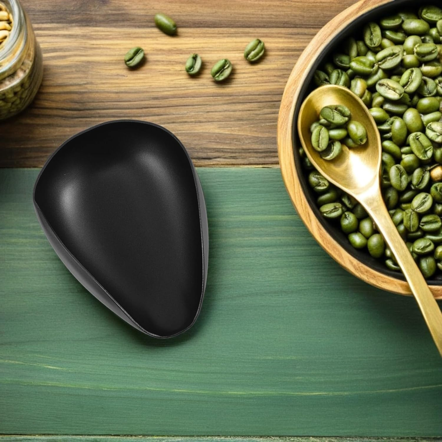 WATIIFUFU Stainless Steel Coffee Bean Weighing Plate Small Measuring Tray for Food Scale Portable Black Dosing Vessel for Chinese Tea Espresso Powder Baking Kitchen Measurement Accessory image number 5