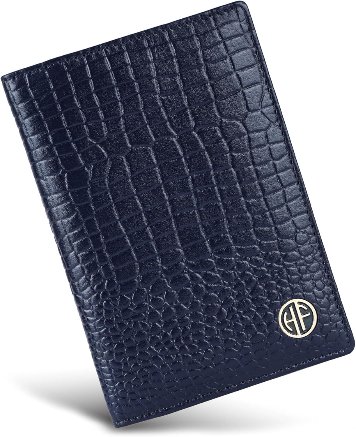 HAMMONDS FLYCATCHER Leather Unisex Passport Holder, Graphite Grey, Minimalist