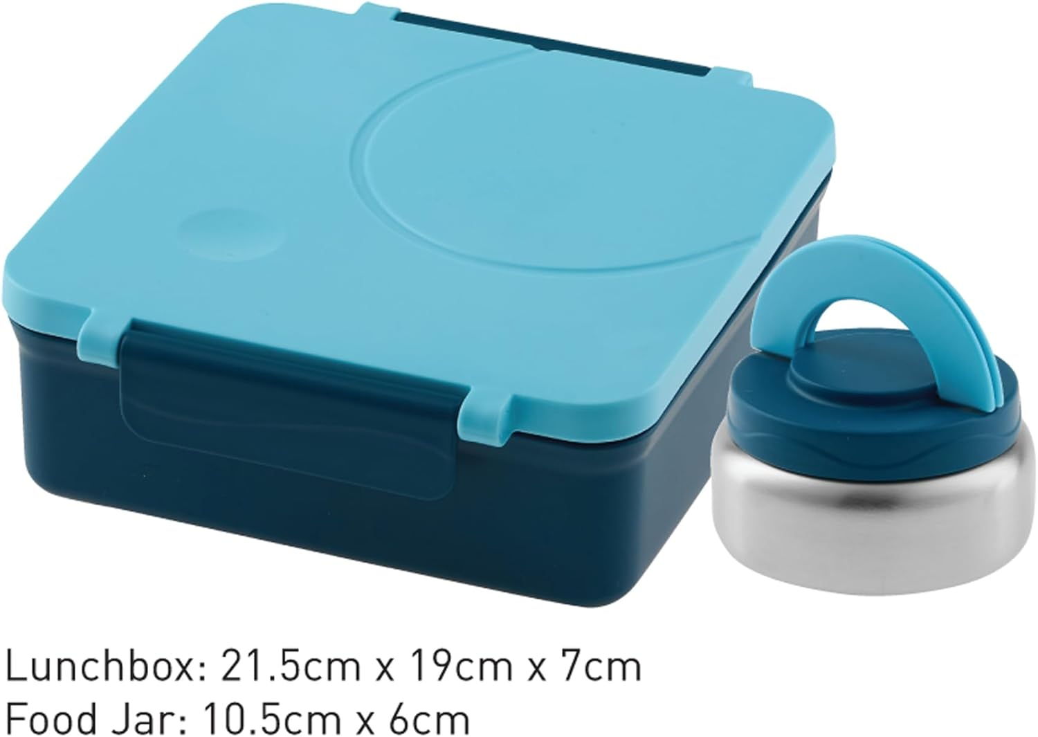 Yumyum Kids Bento Lunch Box with Insulated Food Jar, Blue image number 3