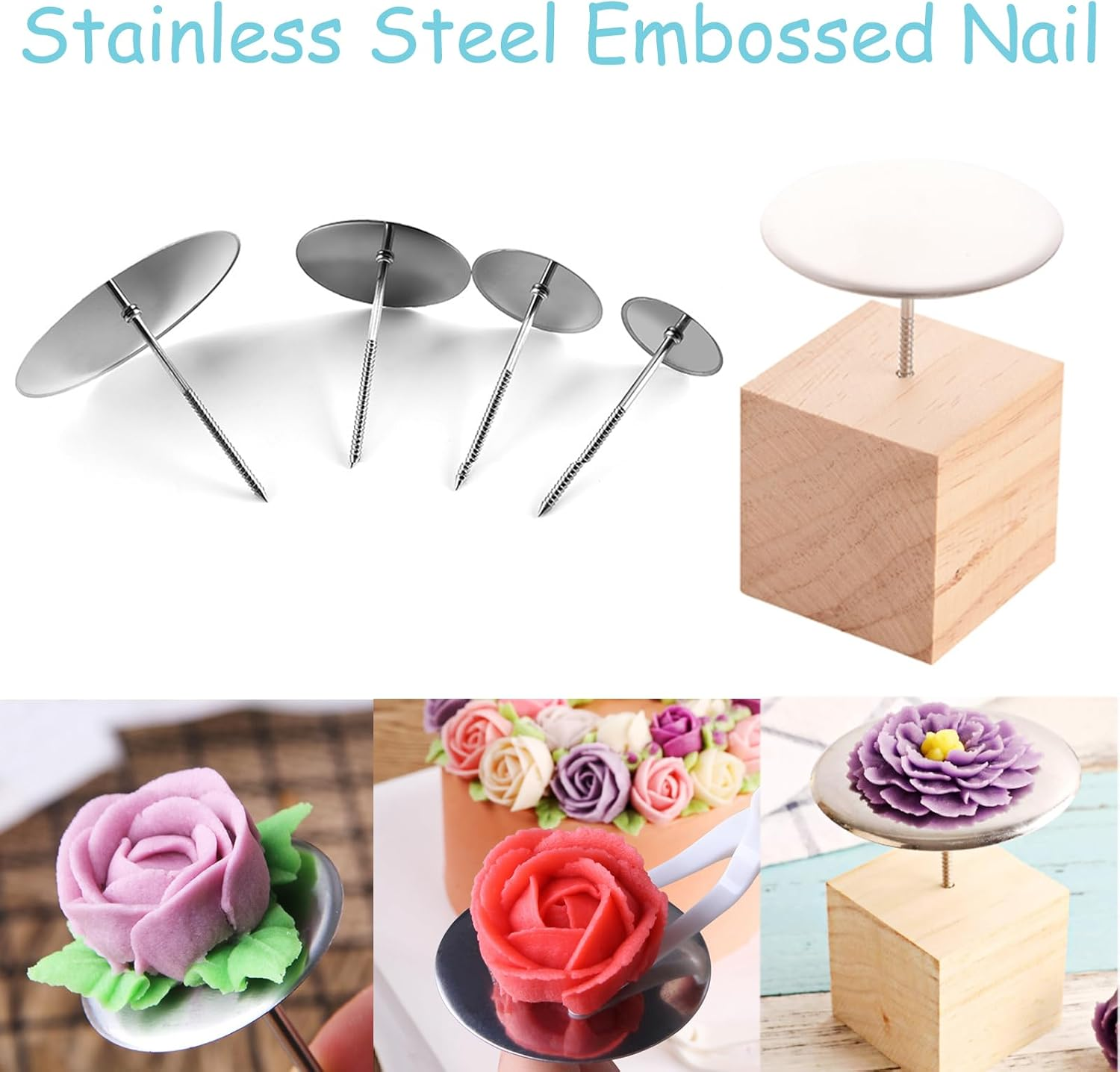 Tomuvpzn Flower Nail Set image number 5