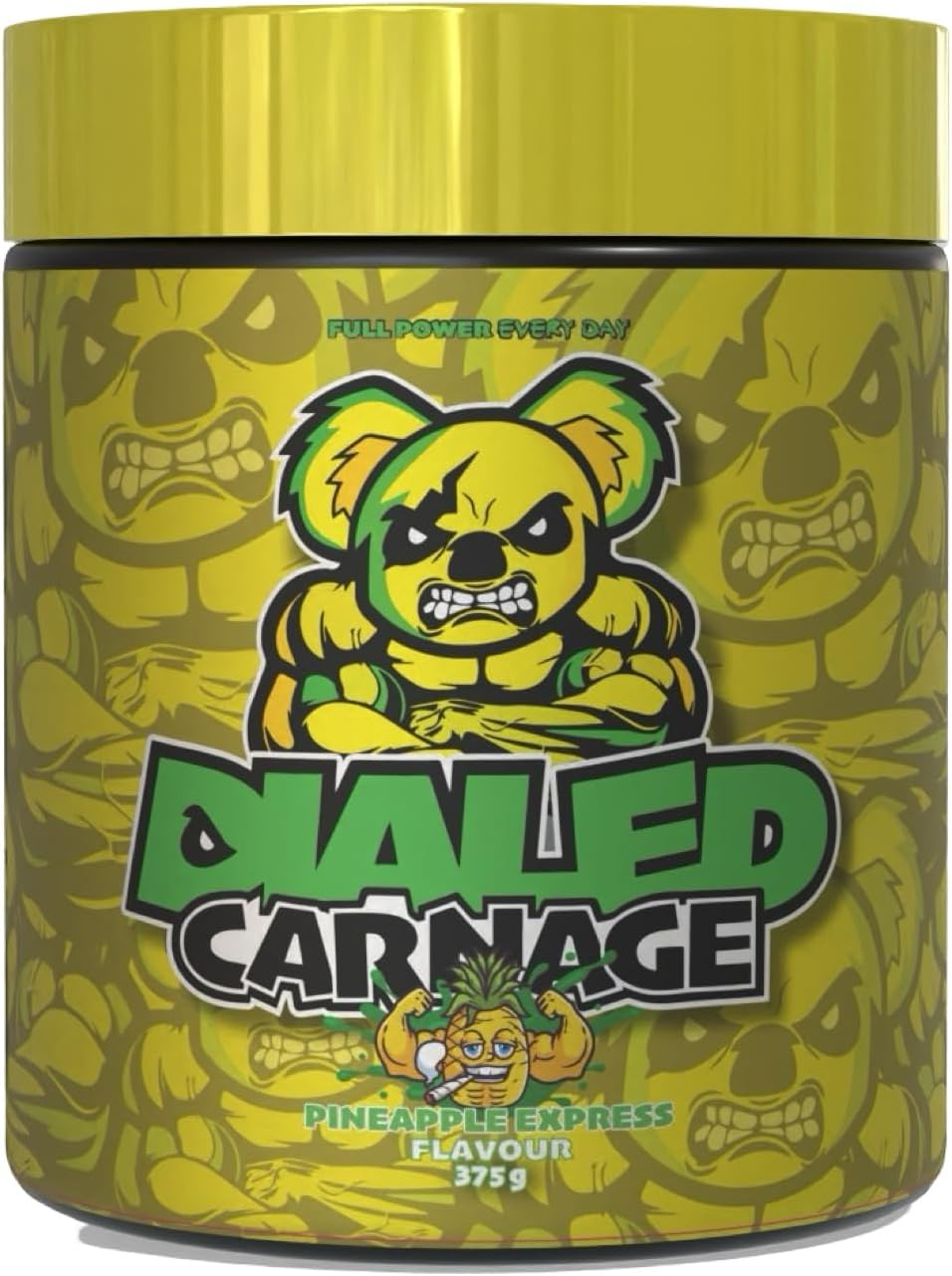 The X Athletics Dialed Carnage Pre Workout, Pineapple Express, 25 Serves image number 1
