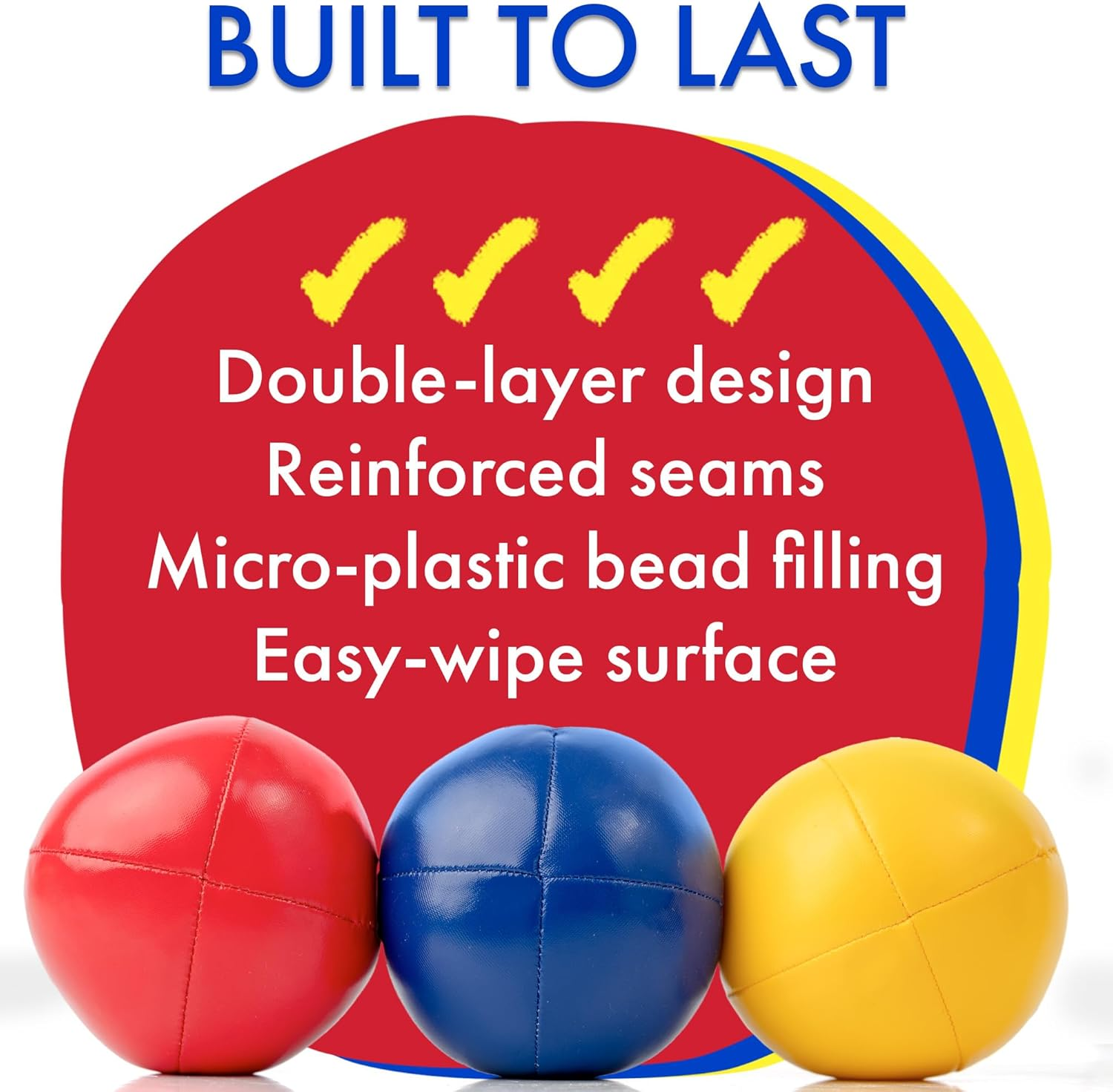 Juggling Balls, Set of 3 Vibrant Learn to Juggle Balls for Beginners or Professional - Perfect for Kids, Teens, & Adults with Stylish Bag & Instructions image number 5