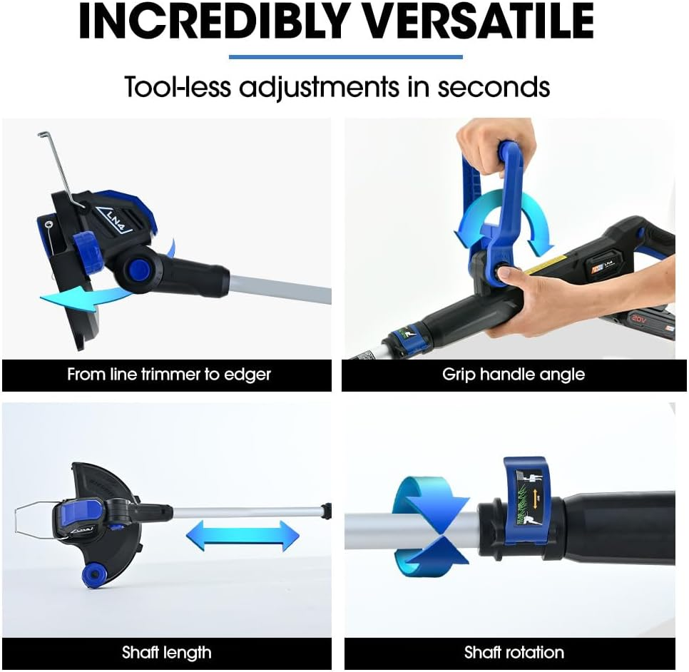 Powerblade LN4 20V Cordless Electric Line Trimmer & Garden Edger, Skin Only image number 4