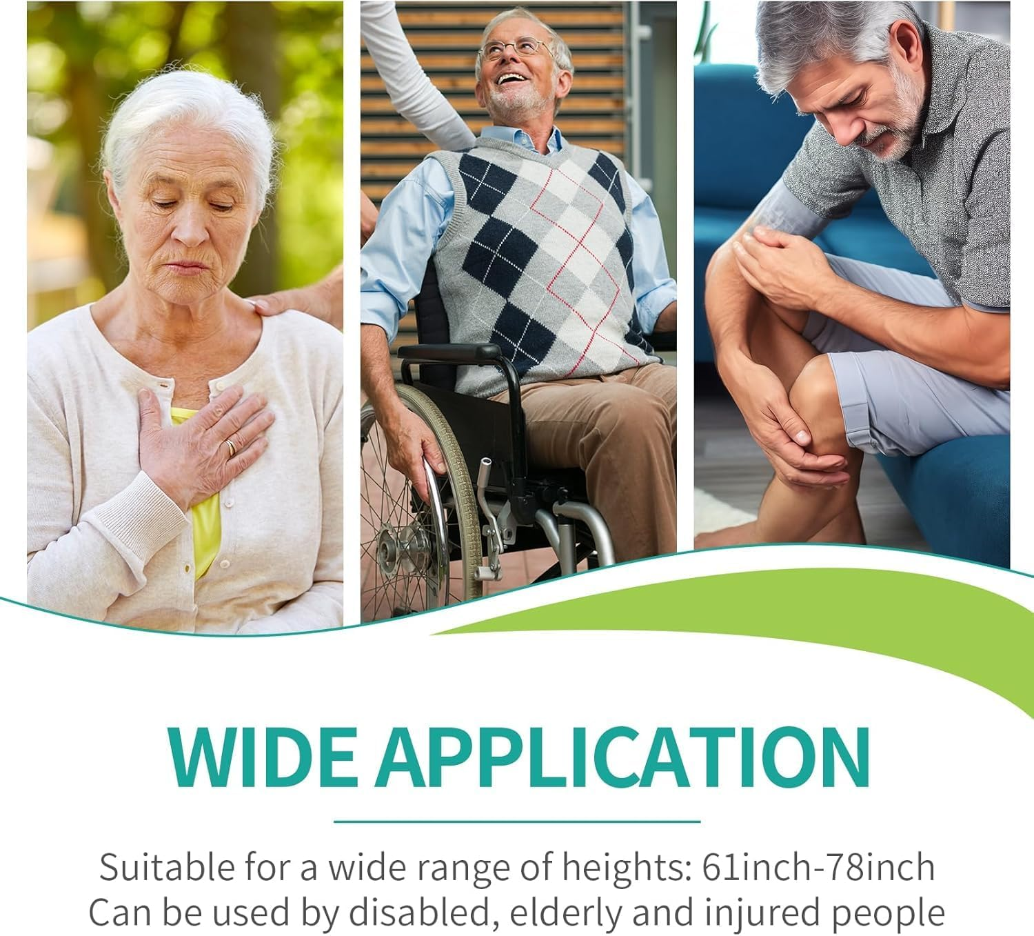 Forearm Crutches Upgraded Heightened (1 Pair), Aluminium Elbow Crutches, Forearm Crutches for Adults, Arm Crutches for Walking, 10-Level Adjustable Height, Lightweight, Anti-Dorp Cuff,Non-Slip image number 3