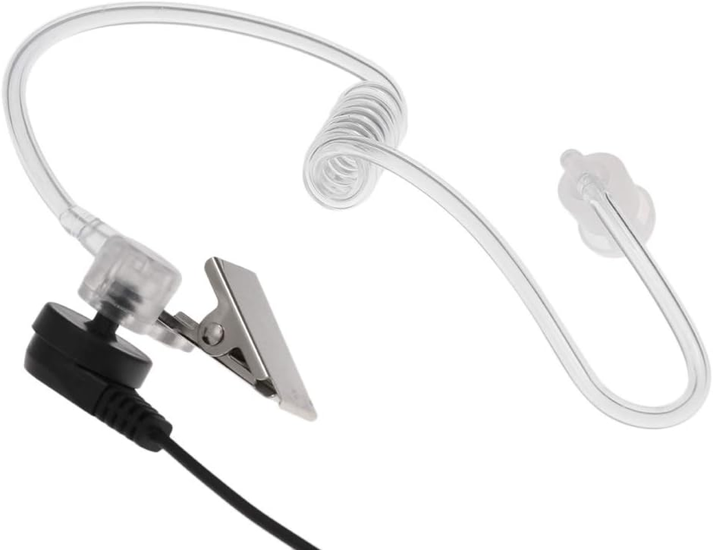 Walkie Talkie Heaphones Acoustic Air Tube Earpiece Headset with Big Mic PTT for Kenwood Retevis Two Way Radio Walkie Talkie 2 Pin K BBZY image number 4
