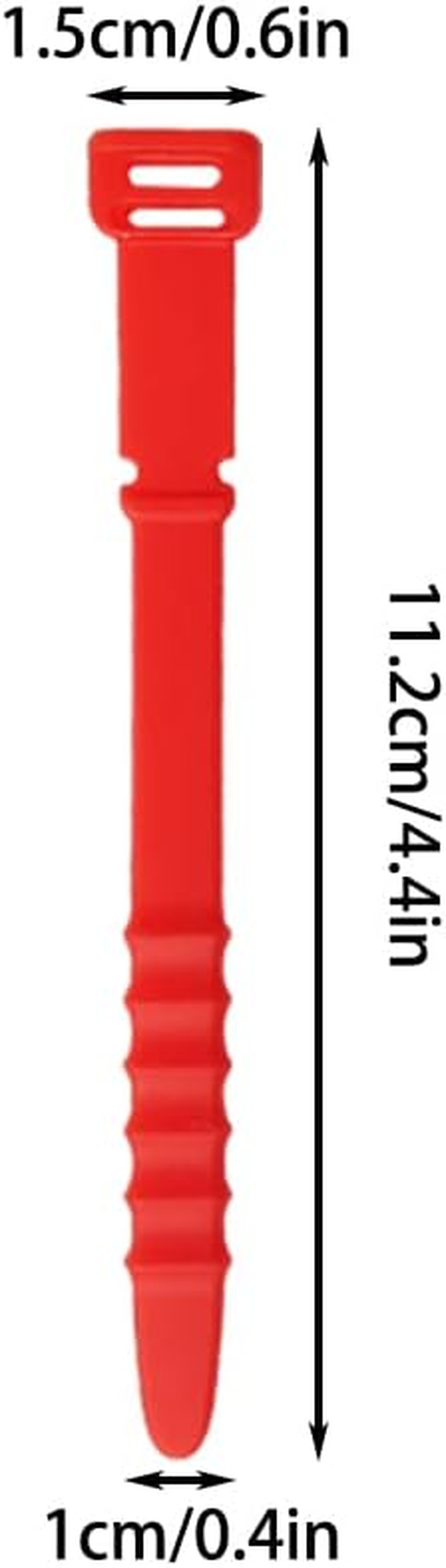 40 Pcs Silicone Cord Ties Straps,Cord Organizers Zip Tie Multicolor Reusable Wire Ties Elastic Cable Organizer for Wire Management Home Office Cords Phone Computer Charging Cable image number 4