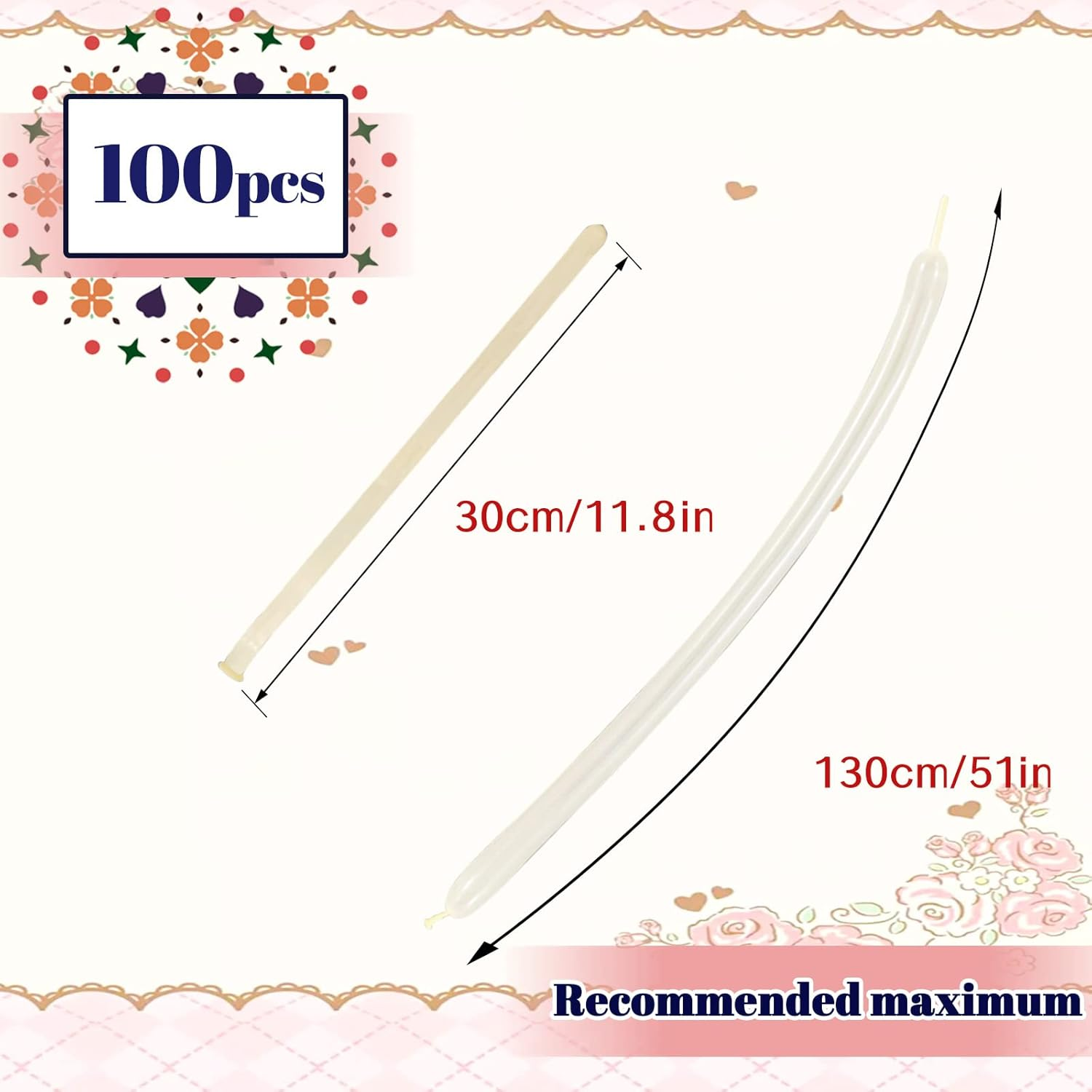 260Q Long Balloons Clear Modelling Balloons, 100Pcs Twisting Animal Balloons Long Magic Latex Balloons for Balloon Arch Birthday Wedding Christmas Party Balloons Decoration - (Clear Balloons) image number 4