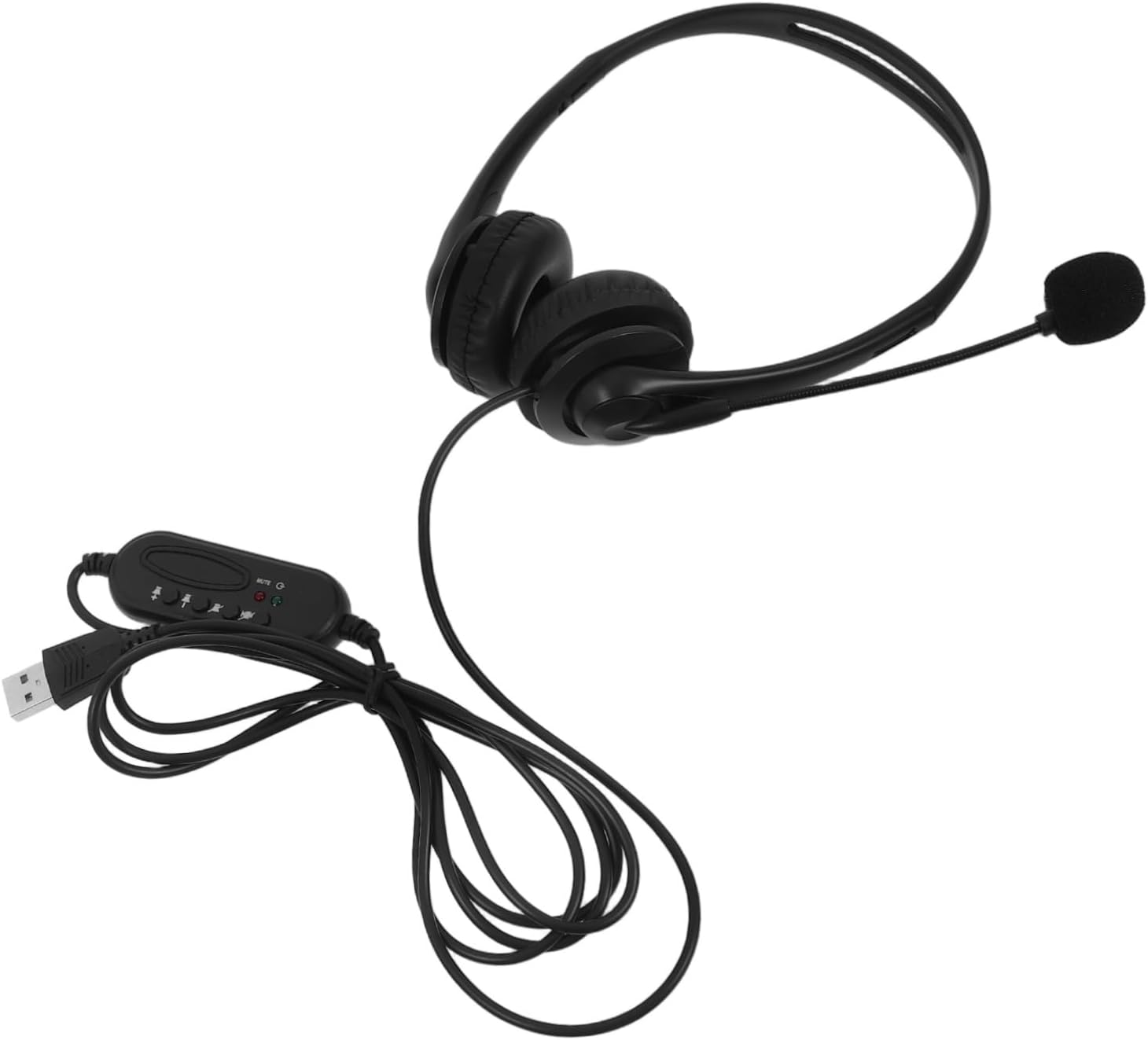 KALLORY Noise Canceling Headphones for Office Lightweight Design for Computer Use and Online Classes Microphone for Calls image number 1