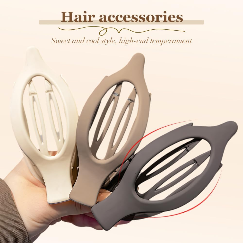 Flat Hair Clips for Women, Flat Claw Clips & Duckbill Hair Clips for Thick or Thin Hair, No-Slip Grip Hair Styling Accessories for Daily Use (Multicolor-N) image number 1