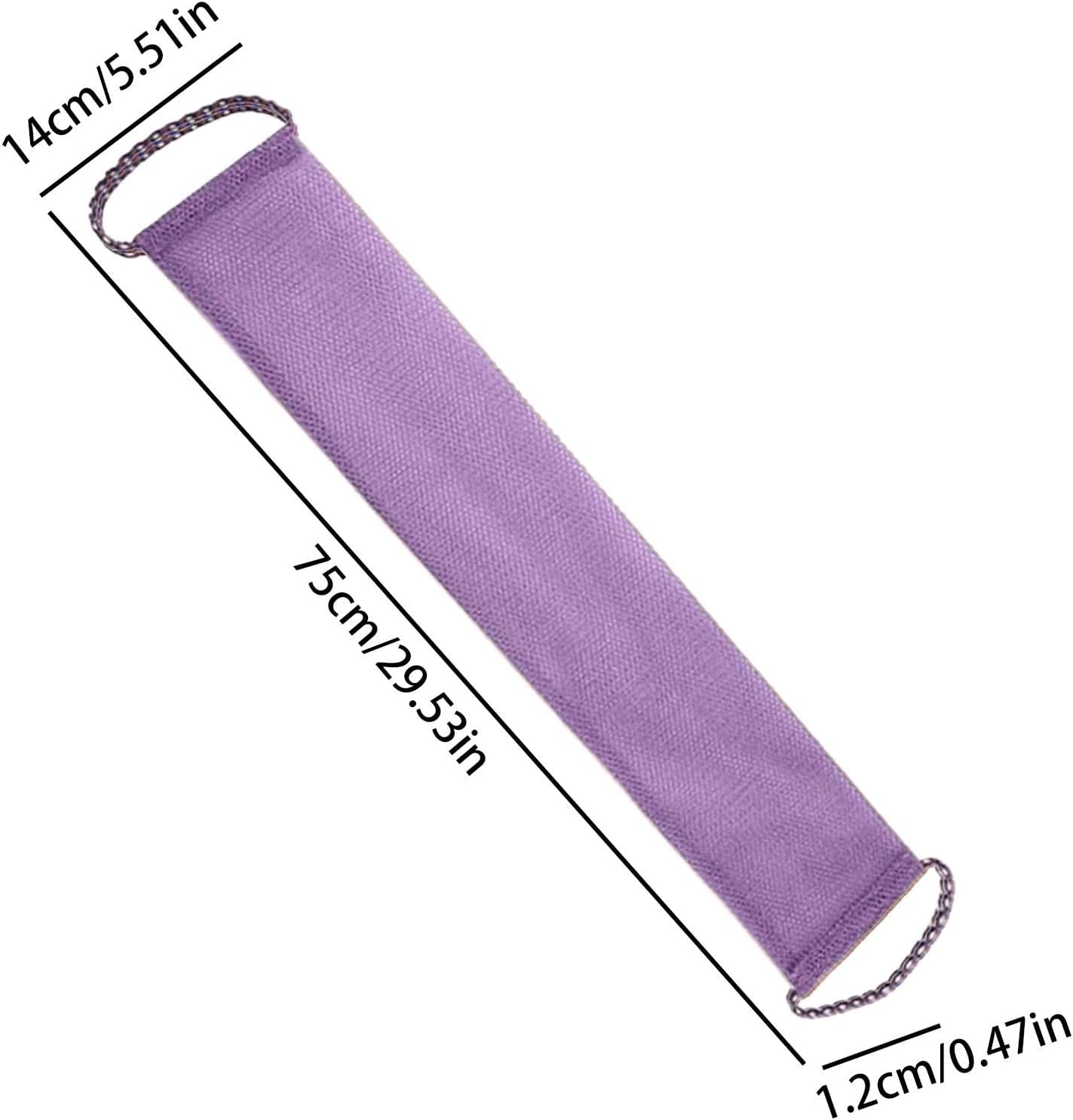 Back Washing Cloth | Back Scrubber Towel | Back Mud Scrubbing Towel Foaming Body Scrub Cloth for Female All Skin Types image number 3