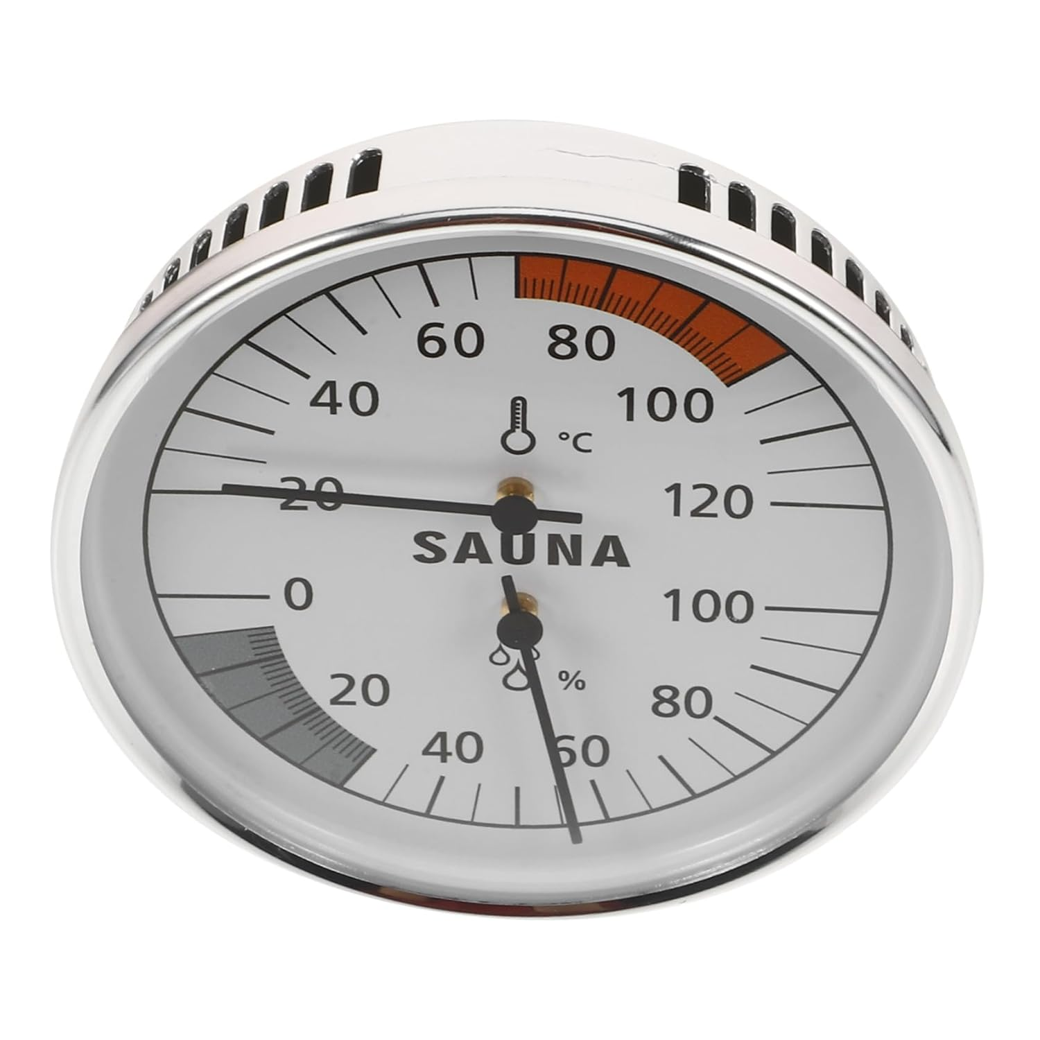 Sauna Hygrothermograph Indoor Outdoor Temperature Humidity Gauge for Sauna Rooms Nursery Garden Monitoring image number 6