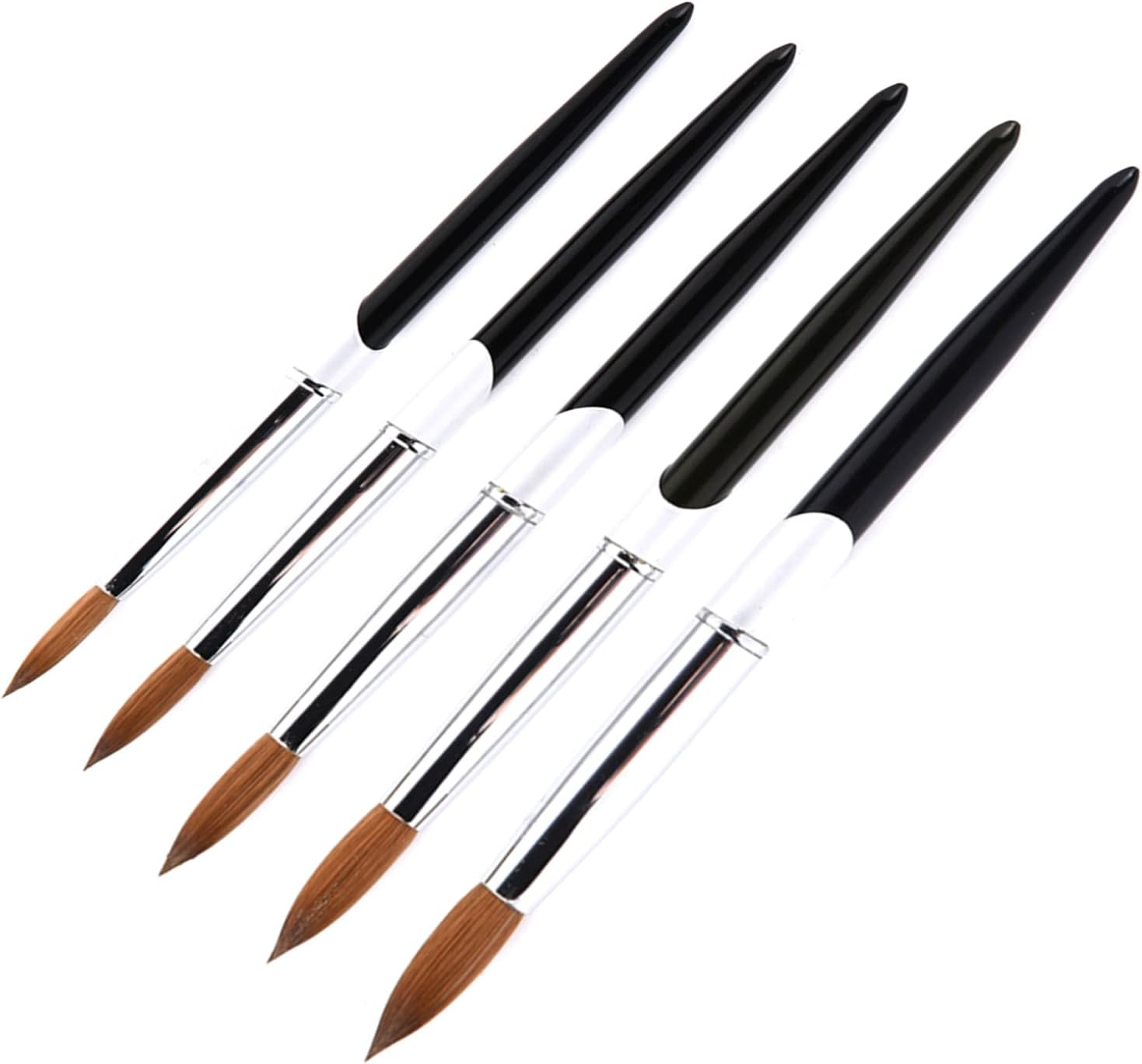 #8/#10/#12#/#14/#16 Kolinsky Hair Sable Brush Acrylic Nail Brush Art Tool UV Gel Carving Pen image number 3