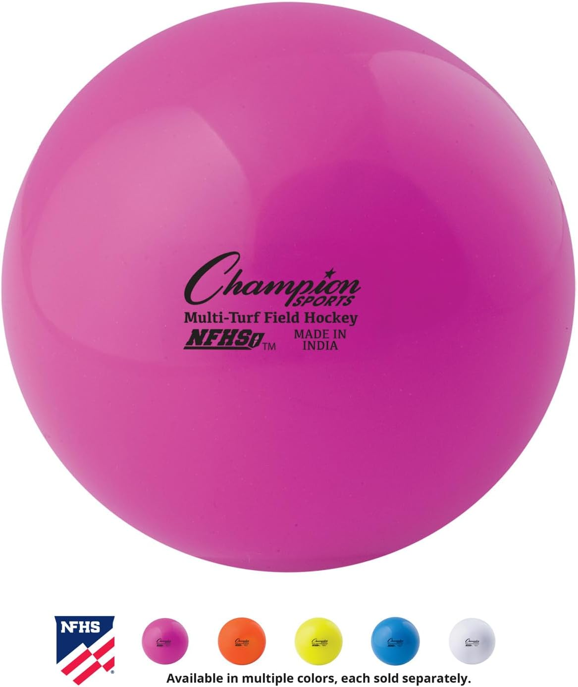 Champion Sports NFHS Approved Official Field Hockey Game Balls - 12 Pack in Multiple Colors - Orange image number 5