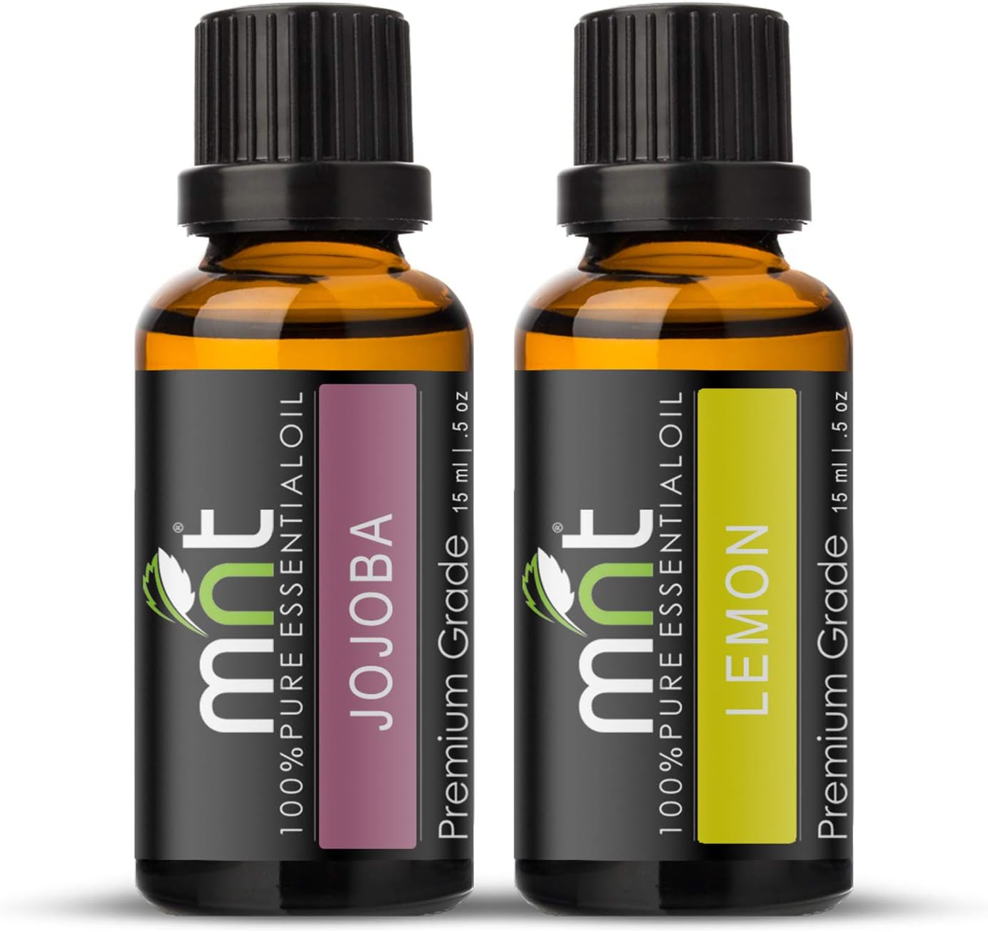 MNT Combo of Jojoba Oil and Lemon Oil for Hair Growth, Skin Care (Each 15ML) - 100% Pure Natural Oil