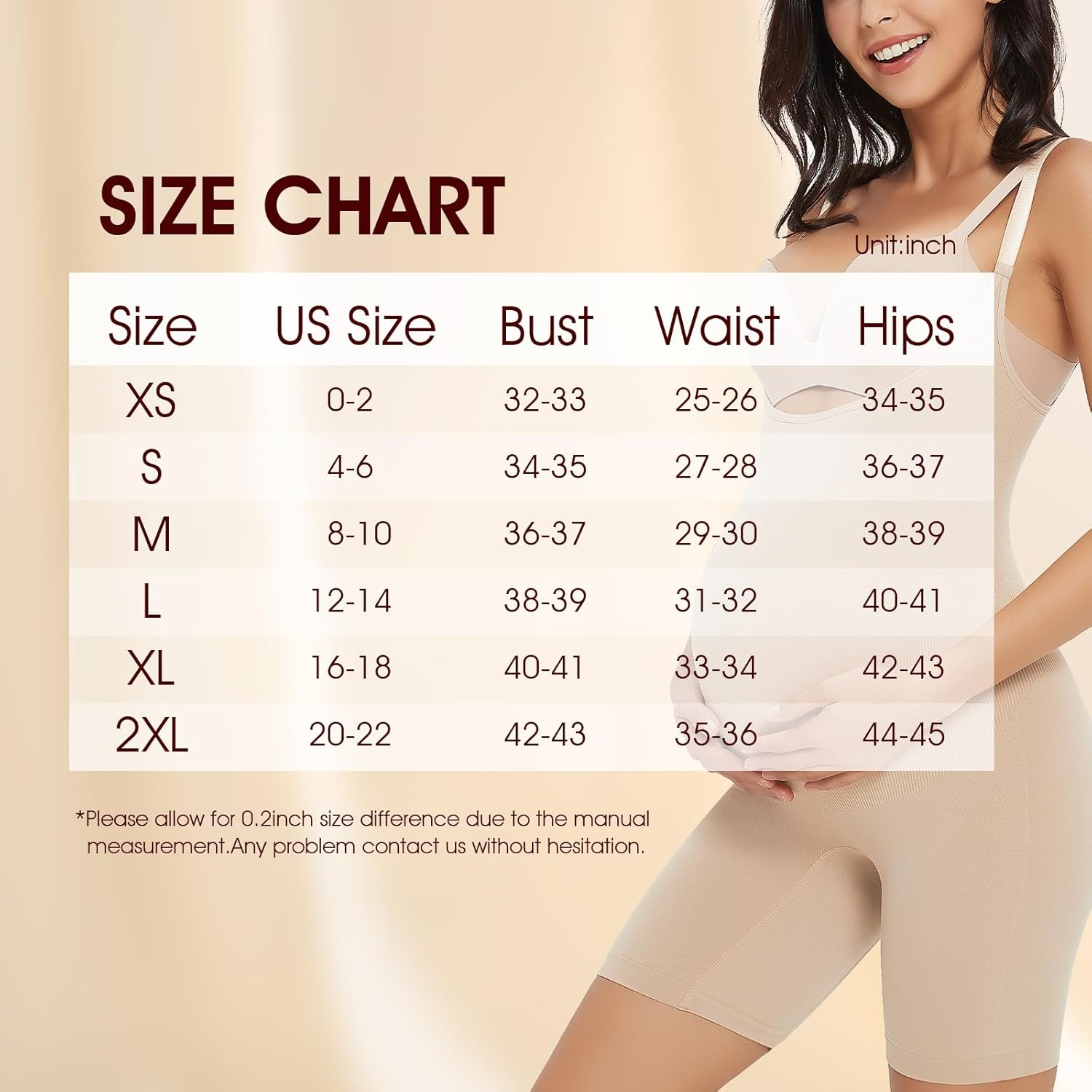 Women'S Maternity Bodysuit Pregnancy Shapewear Bump Support Shorts Seamless Adjustable Straps Romper Jumpsuit image number 6