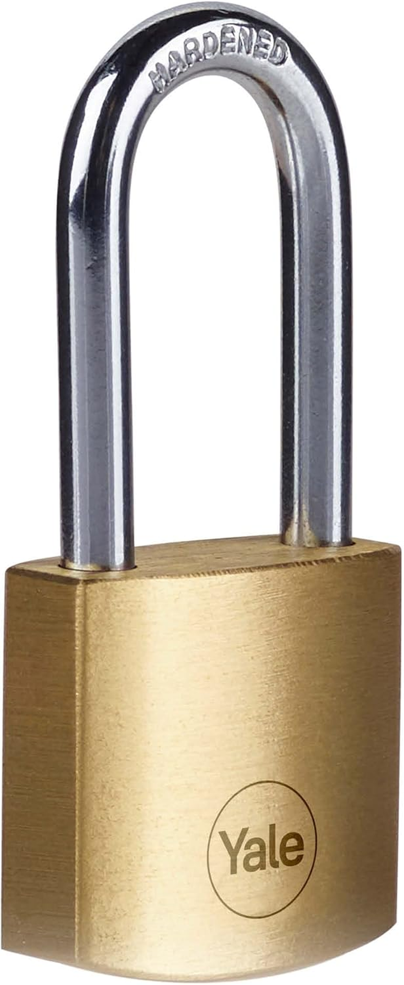 Yale - Y110B/20/122/1 Standard Security 20Mm Brass Padlock - Long Shackle - Steel Shackle - 3 Keys image number 6