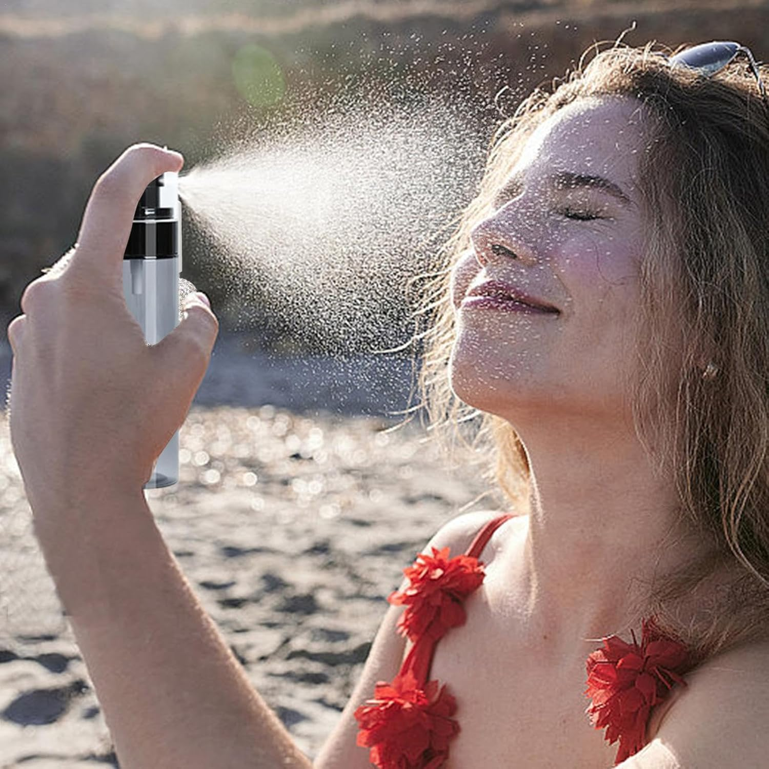 Arrovarp Leak-Proof Fine Mist Sprayer, Small Spray Bottle - Spray Bottle for Perfume - Leak-Proof Clear Empty Fine Mist Travel Accessories Travel Bottles for Toiletries image number 4