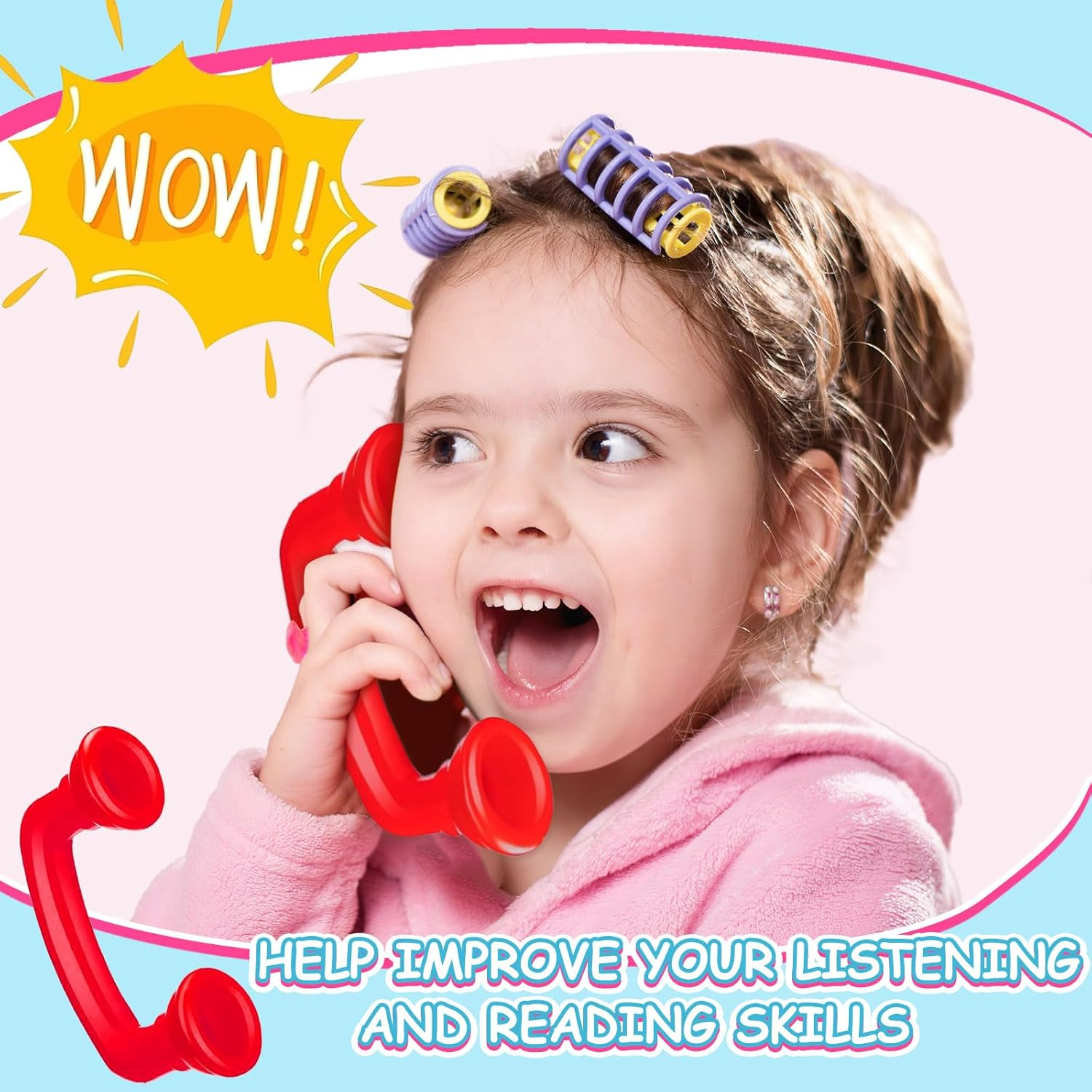 Whisper Reading Phones Guided Reading Strips Dyslexia Reading Tools Reading Trackers for Kids Speech Therapy Tools Help Children and Teachers Address Dyslexia image number 1