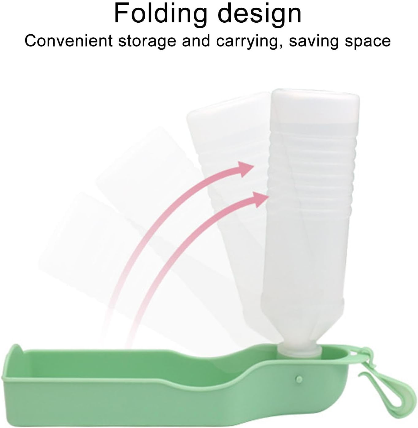 Quzente Puppy Water Dispenser - Puppy Water Dispenser,Portable Leakproof Pet Outdoor Drinking Bowl, Dog Walking Accessories for Hiking Camping Travel, Cats Rabbits image number 4