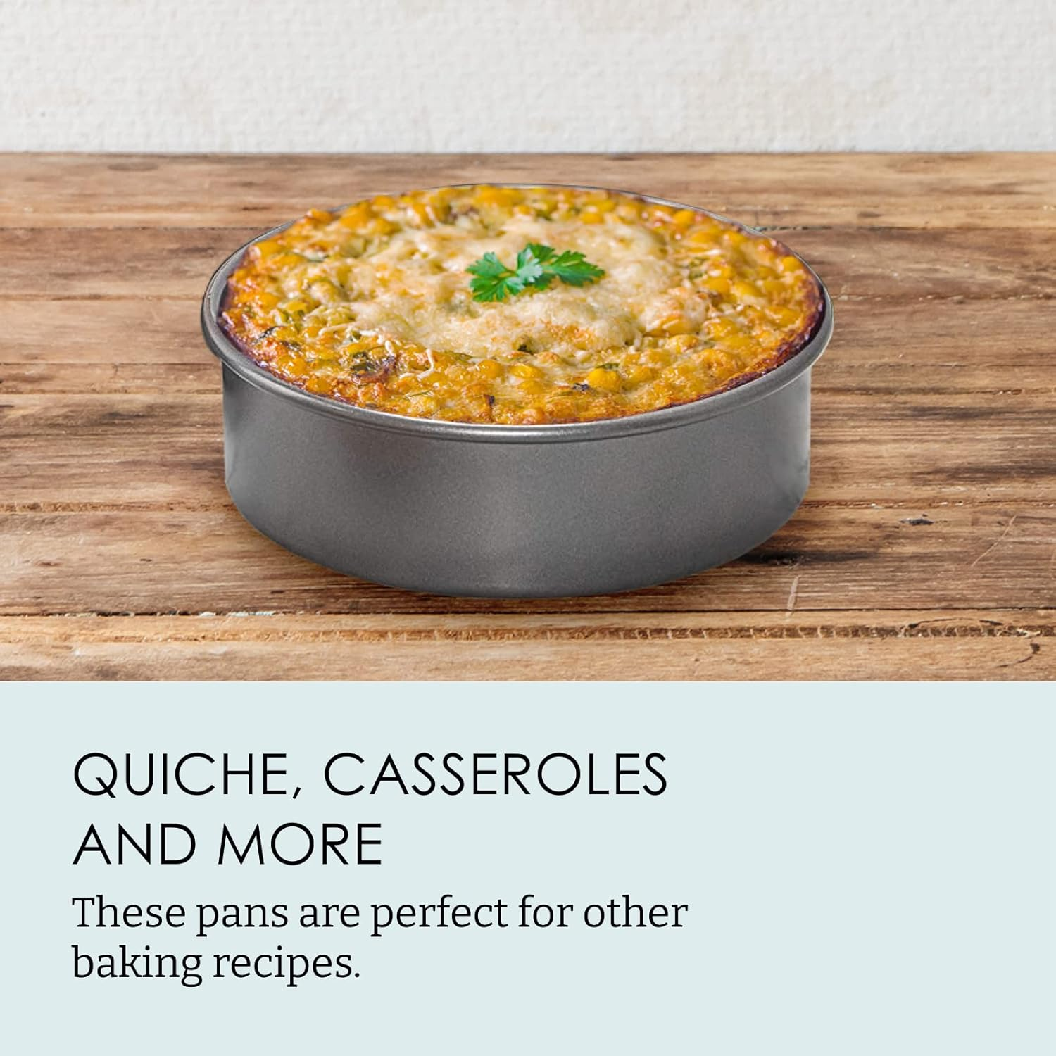 Chicago Metallic 5233128 Professional Non-Stick 3-Piece round Cake Pan Bakeware Set, Gray image number 4