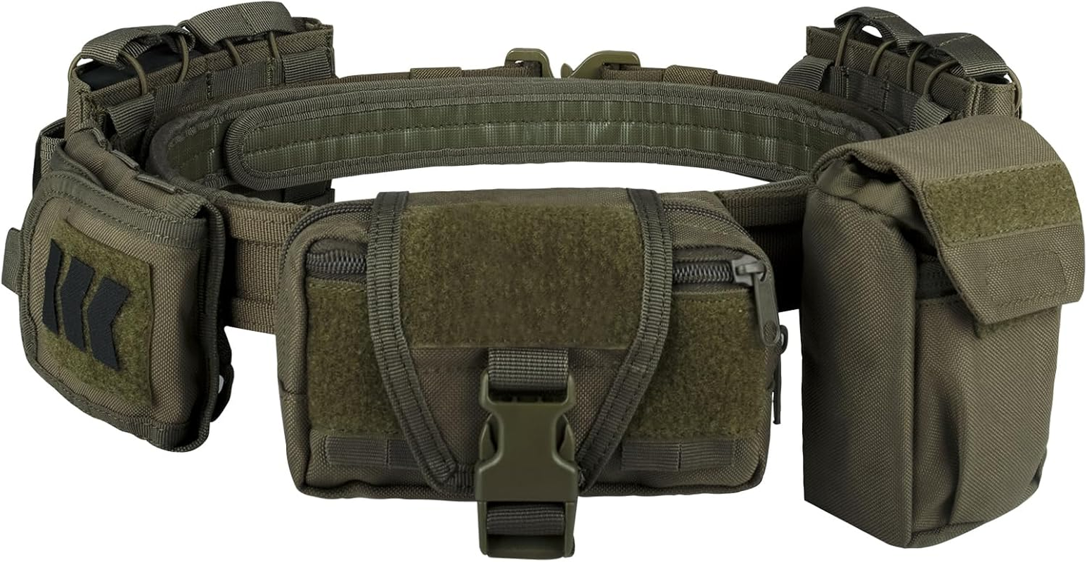 Vav YAKEDA Tactical Duty Law Enforcement Police Utility Belt with Pouches 7 in 1