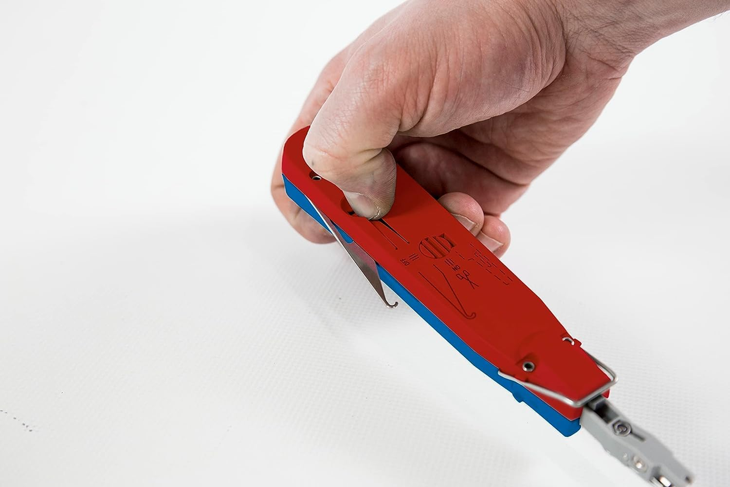 WEICON 52000040 Sensor No. 40 Insertion Tool for Connecting LSA Series, Blue/Red image number 1