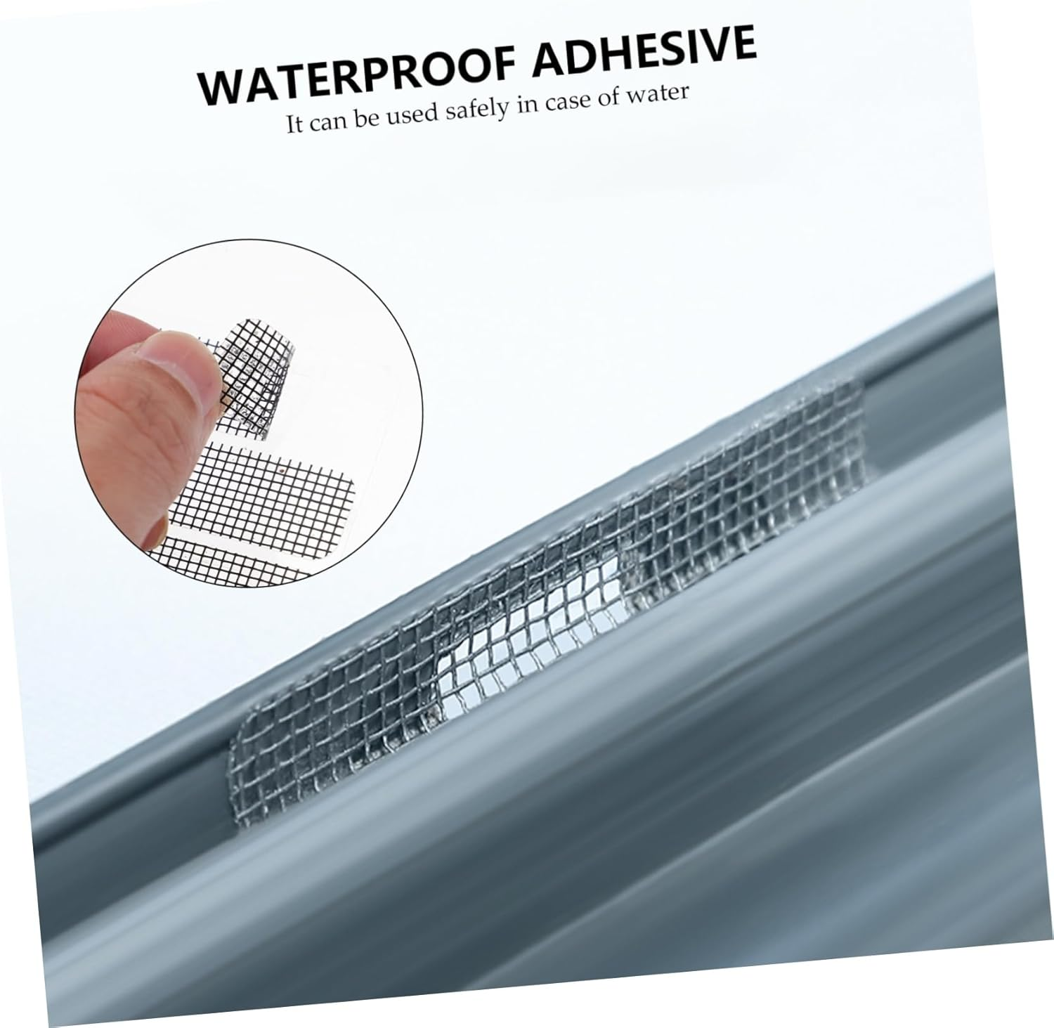 ARTIBETTER Window Screen Repair Tape Fiberglass Mesh Sticker 10 Sheets Black and White Pet Reinforced Adhesive for Door and Window Drain Hole Patch Mesh Repair in Home