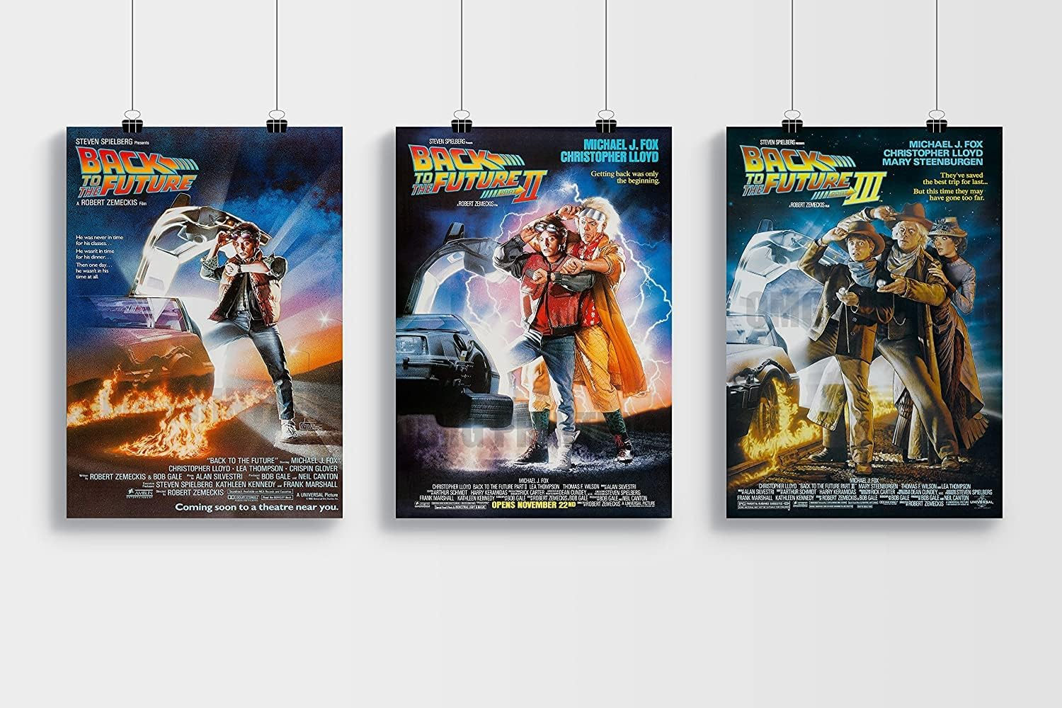 Back to the Future Trilogy Poster Set Poster/Print/Picture Satin Photo Paper - A3 Set