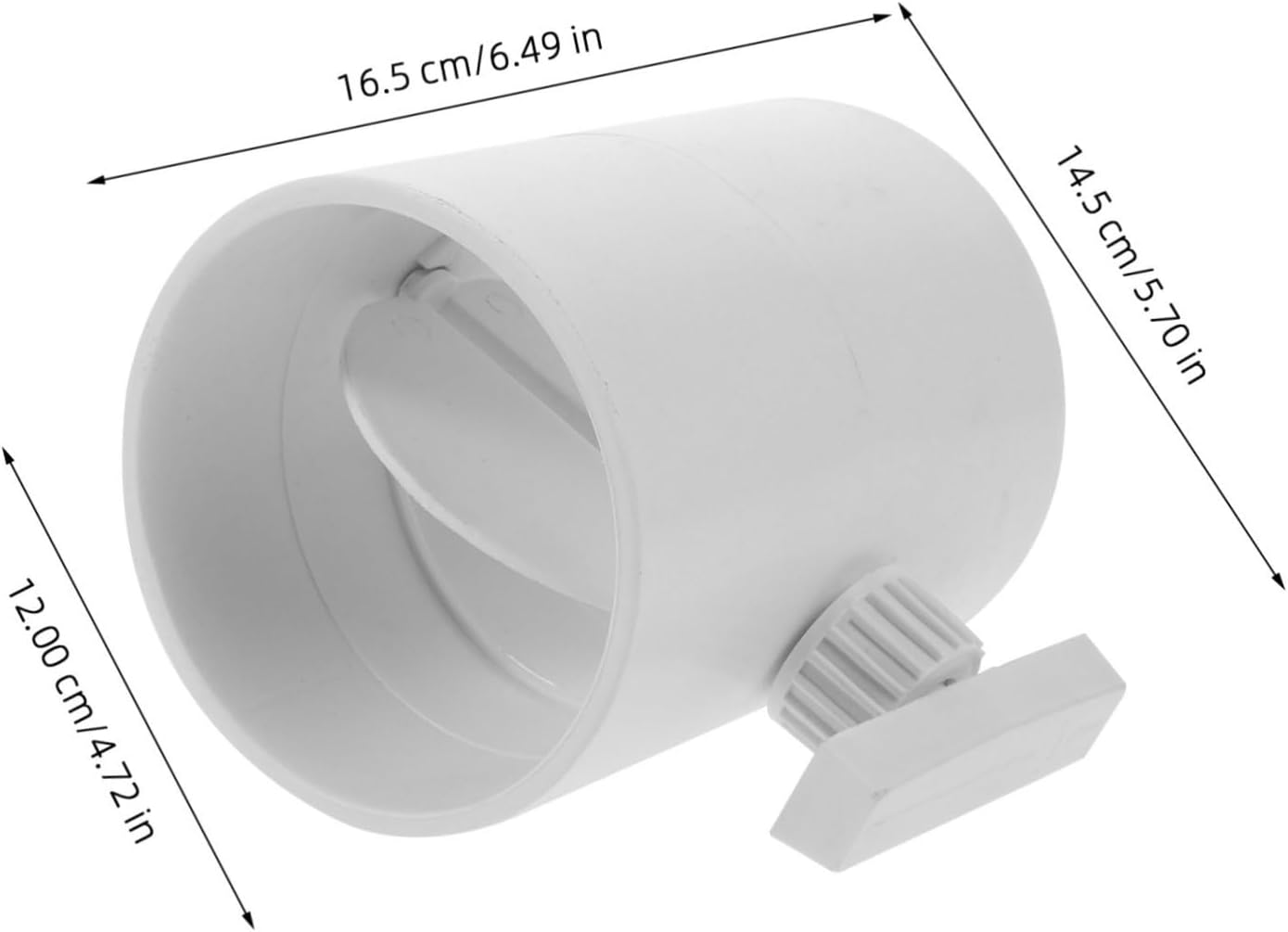 CANIGHT Range Hood Damper Airflow Control Valve Manual Ducting Insert for Efficient Ventilation Backflow Preventer Easy Install Inline Fan Vent Deflector image number 1