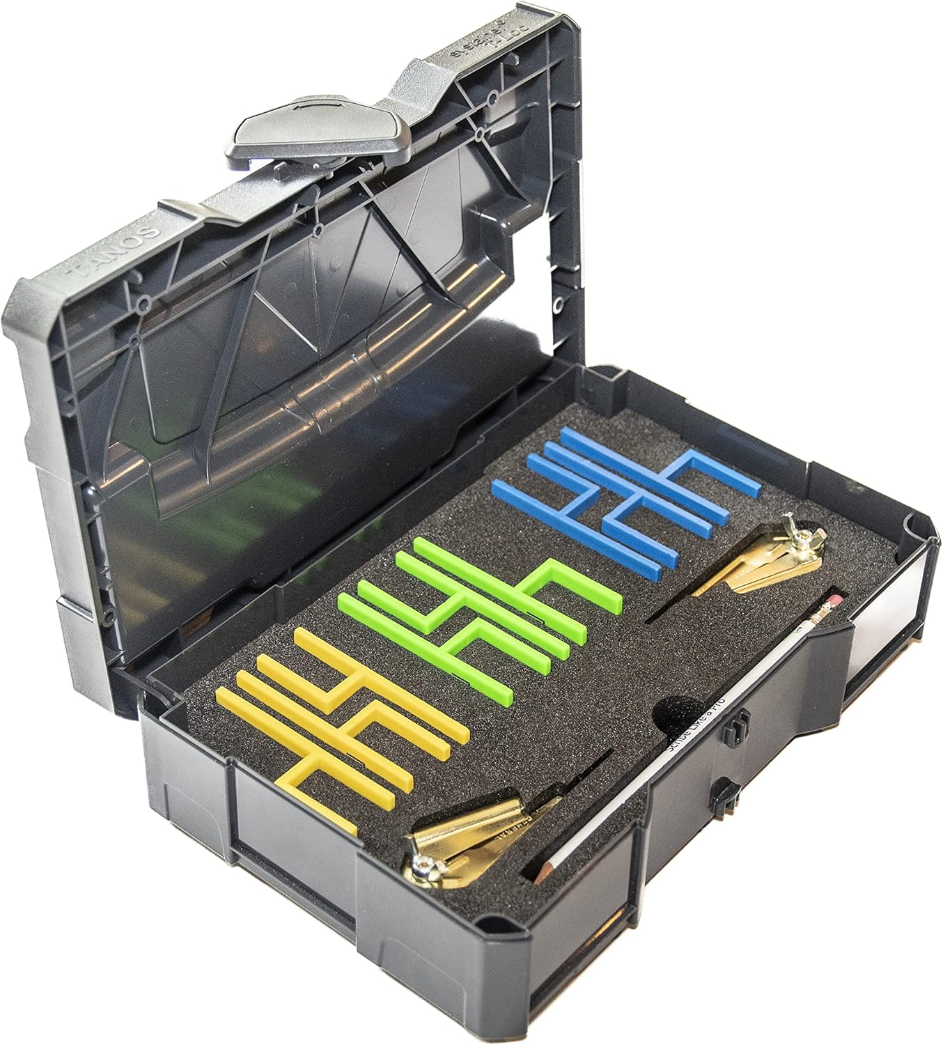 U-Scribe Jig Systainer Edition - Woodworking & Carpentry Jigs Set with Tool Box and Accessories Scribe like a Pro Mark Perfect Lines, Easier, Smarter Safer Multi Coloured 265Mm X 170Mm 75Mm image number 1