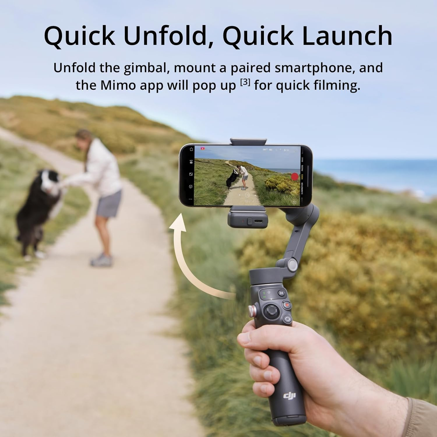 DJI Osmo Mobile 7P Gimbal Stabilizer for Iphone, Android, Native Tracking, Lighting, 3-Axis Phone Gimbal, Quick Launch, One-Tap Edit, Built-In Extension Rod & Tripod, 10Hrs Use, Phone Charging image number 1