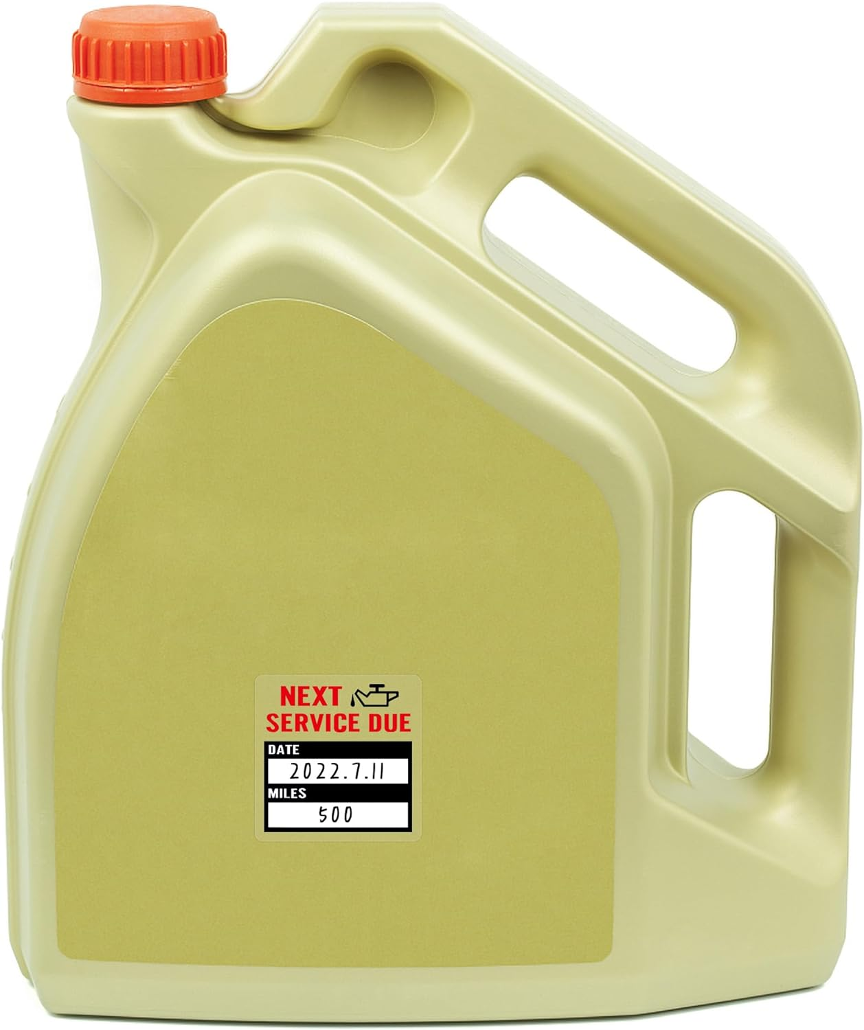 Hybsk 200Pcs Service Stickers Transparent Car Oil Change/Service Reminder Stickers 2X2 Inch Waterproof Clear PET Oil Change Stickers (Black) - Clear, Black image number 5