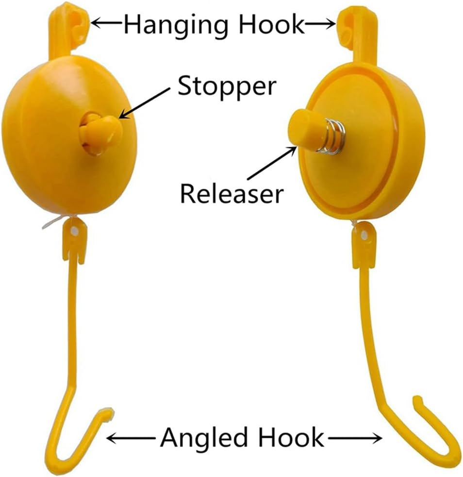 Spacesea Plant Yoyo Grow Hanger with Stopper Adjustable Indoor Plant Support Yo Yo (Pack of 15) image number 2