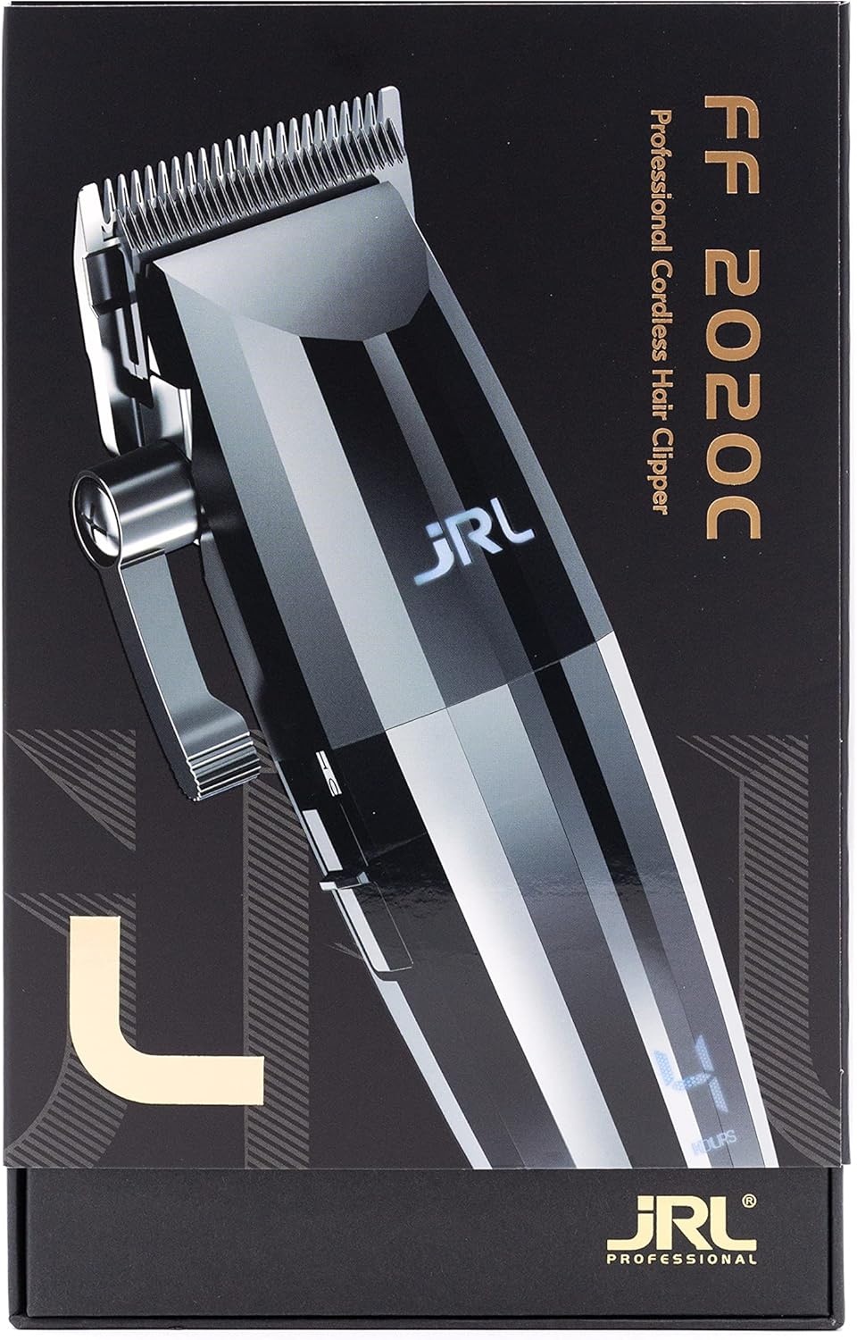 Amazon Series JRL Fresh Fade 2020C Clipper - Professional Hair Clippers W/Cool Blade Technology for Men'S Grooming - Rechargeable Clippers W/Lcd Display and Corrosion Proof (Silver) image number 2