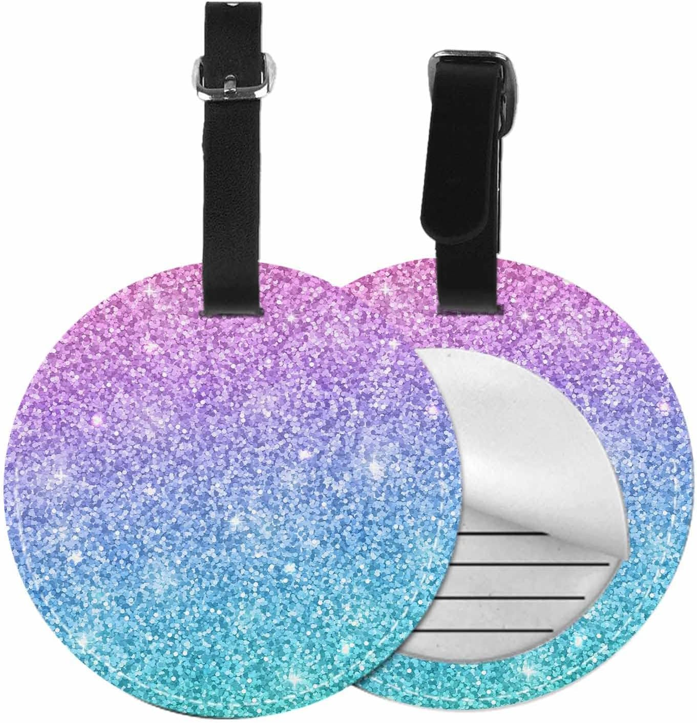 TKS MITLAN Basketball Luggage Tag for Suitcases Game Leather Texture Spot Sport Red Black Color Team Popular Art Cool Ball PU Leather Bag Travel Suitcase ID Identifier round Baggage Tags (1 Pack)