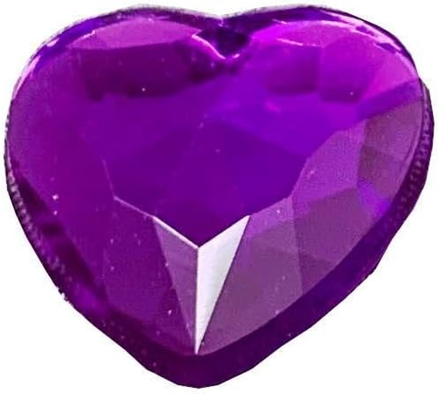 Acrylic Heart Shaped Stone, 0.5 Inch (12 Mm), 10 Colors X 10 Each, Set of 100 Pieces, Style A image number 4