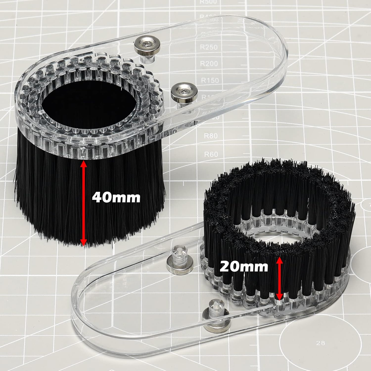 Genmitsu CNC ABS Dust Shoe for CNC Machines with a 52Mm Diameter Motor, Fits Most 300W-500W Spindle Motors, Hose Adapter Outer Diameter 38Mm (1.5&Prime;), Transparent image number 3