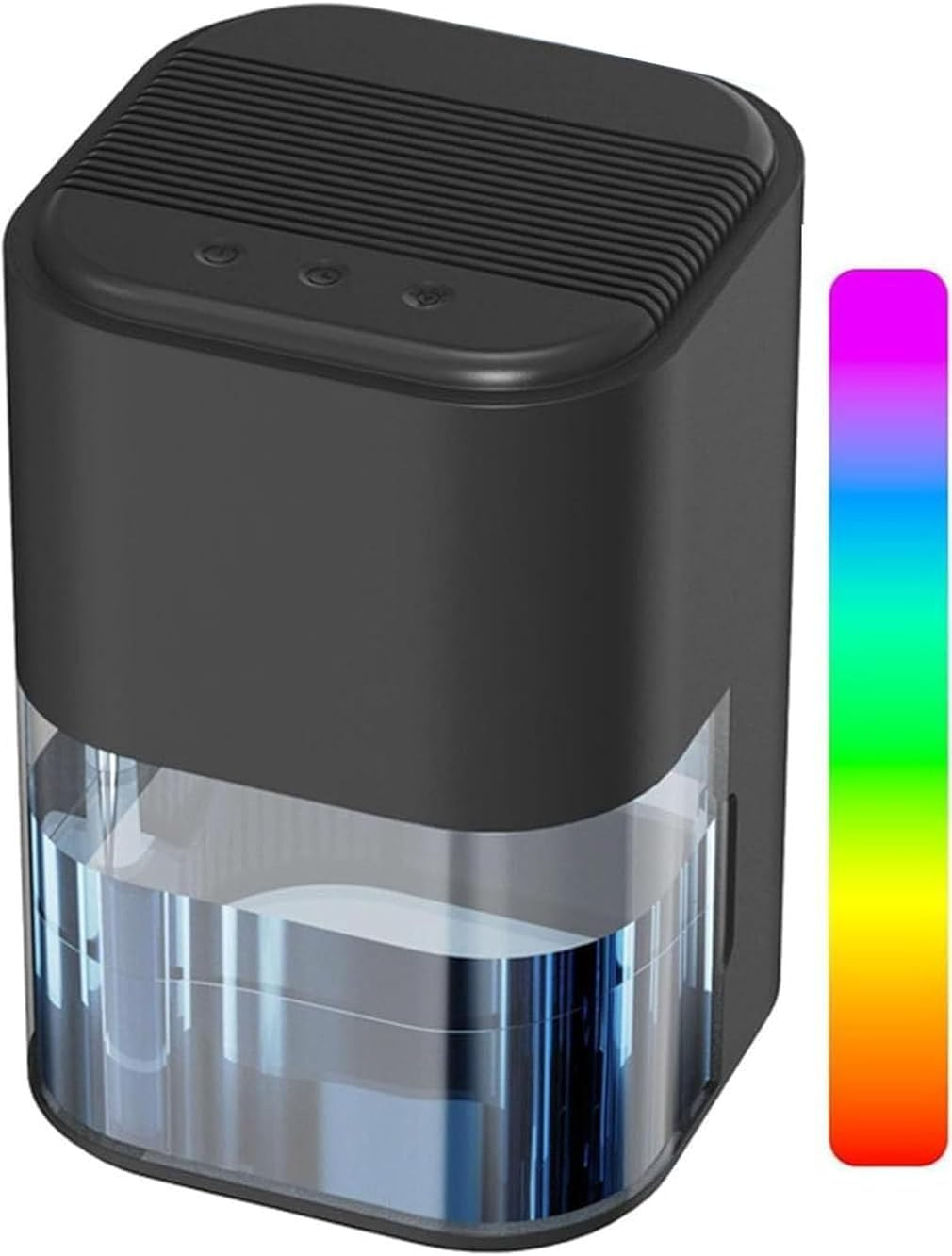 Compact Mini Dehumidifier for Home, 2L Small Dehumidifiers with 7 LED Lights, Two Working Modes, Auto Shut-Off, Perfect for Bedroom, Bathroom, Closet, Basement (Black(Au PLUG)) image number 2