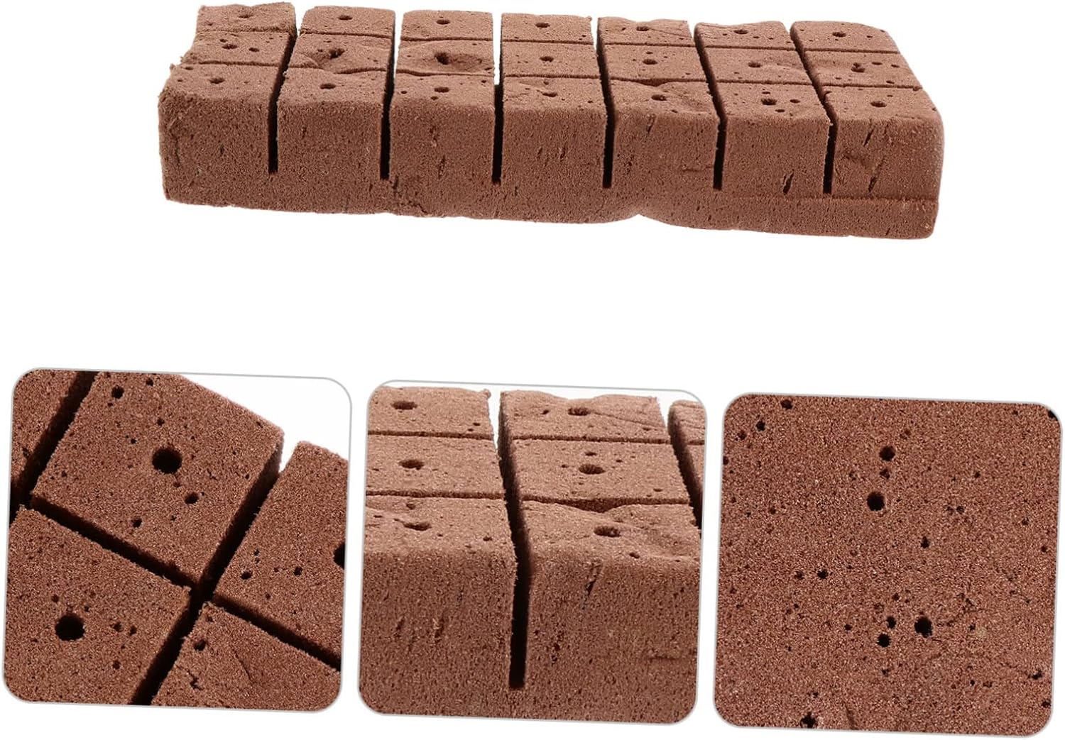 40Pcs Practical Nutrient Soil Seedlings Matrix Block for Vegetables Flowers Garden Use image number 2